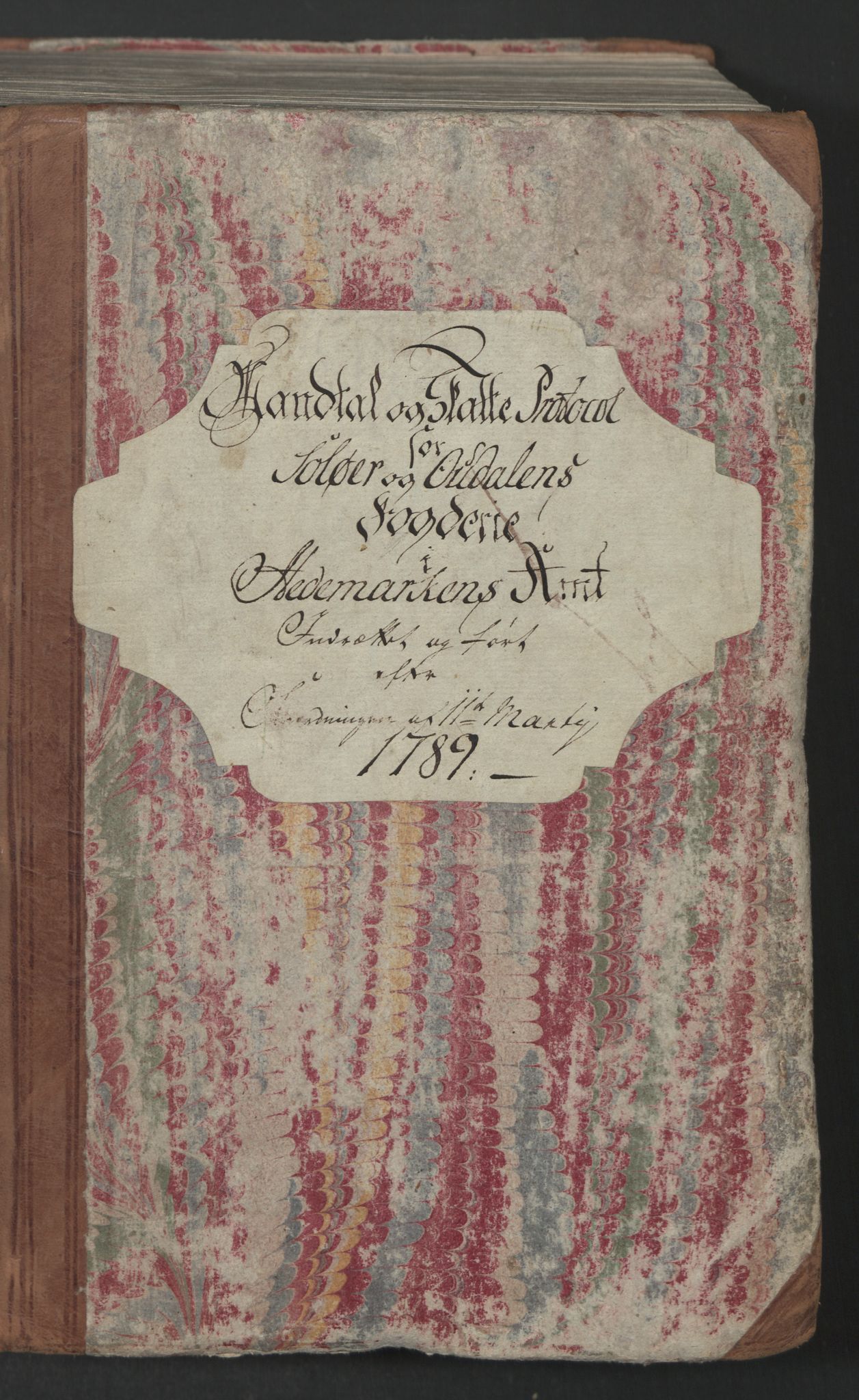 Rentekammeret inntil 1814, Reviderte regnskaper, Mindre regnskaper, RA/EA-4068/Rf/Rfe/L0044:  Solør og Odalen fogderi, 1789, p. 2