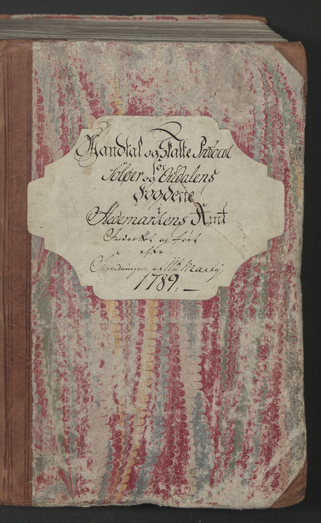 Rentekammeret inntil 1814, Reviderte regnskaper, Mindre regnskaper, AV/RA-EA-4068/Rf/Rfe/L0044:  Solør og Odalen fogderi, 1789, p. 2