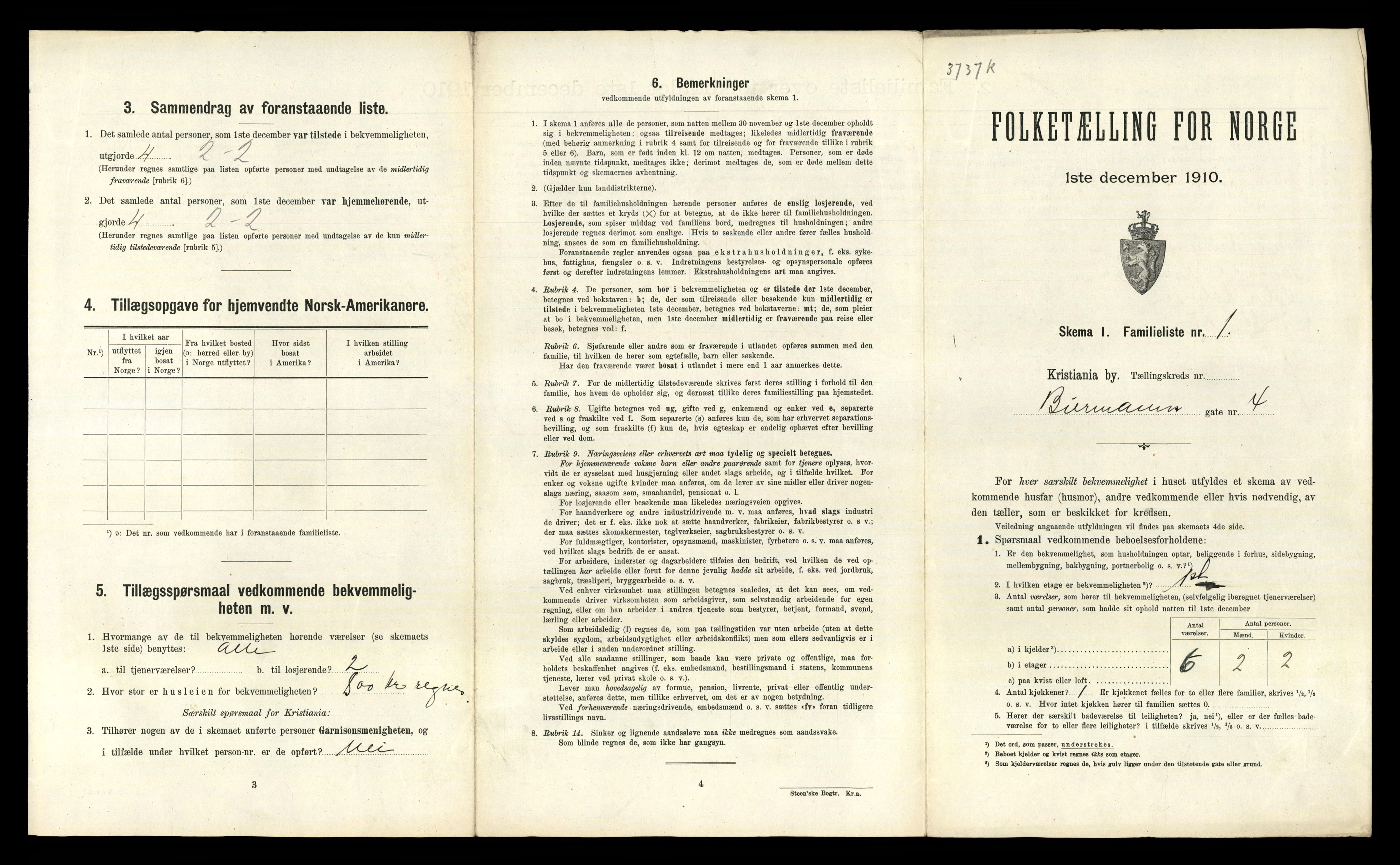 RA, 1910 census for Kristiania, 1910, p. 5487