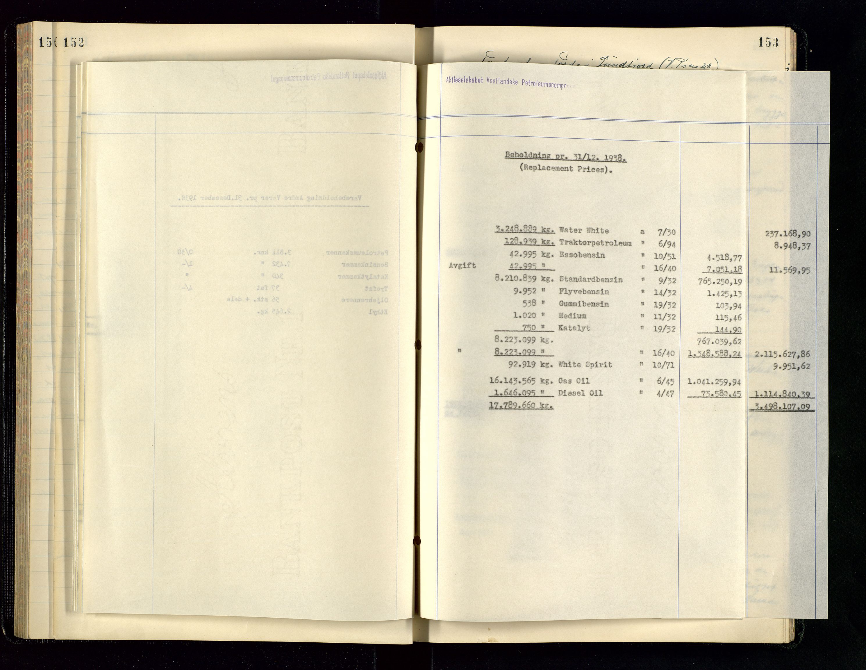 PA 1534 - Østlandske Petroleumscompagni A/S, AV/SAST-A-101954/A/Aa/L0004/0003: Direksjonsprotokoller / Den Administrerende Direksjon alle selskaper (referatprotokoll), 1936-1943