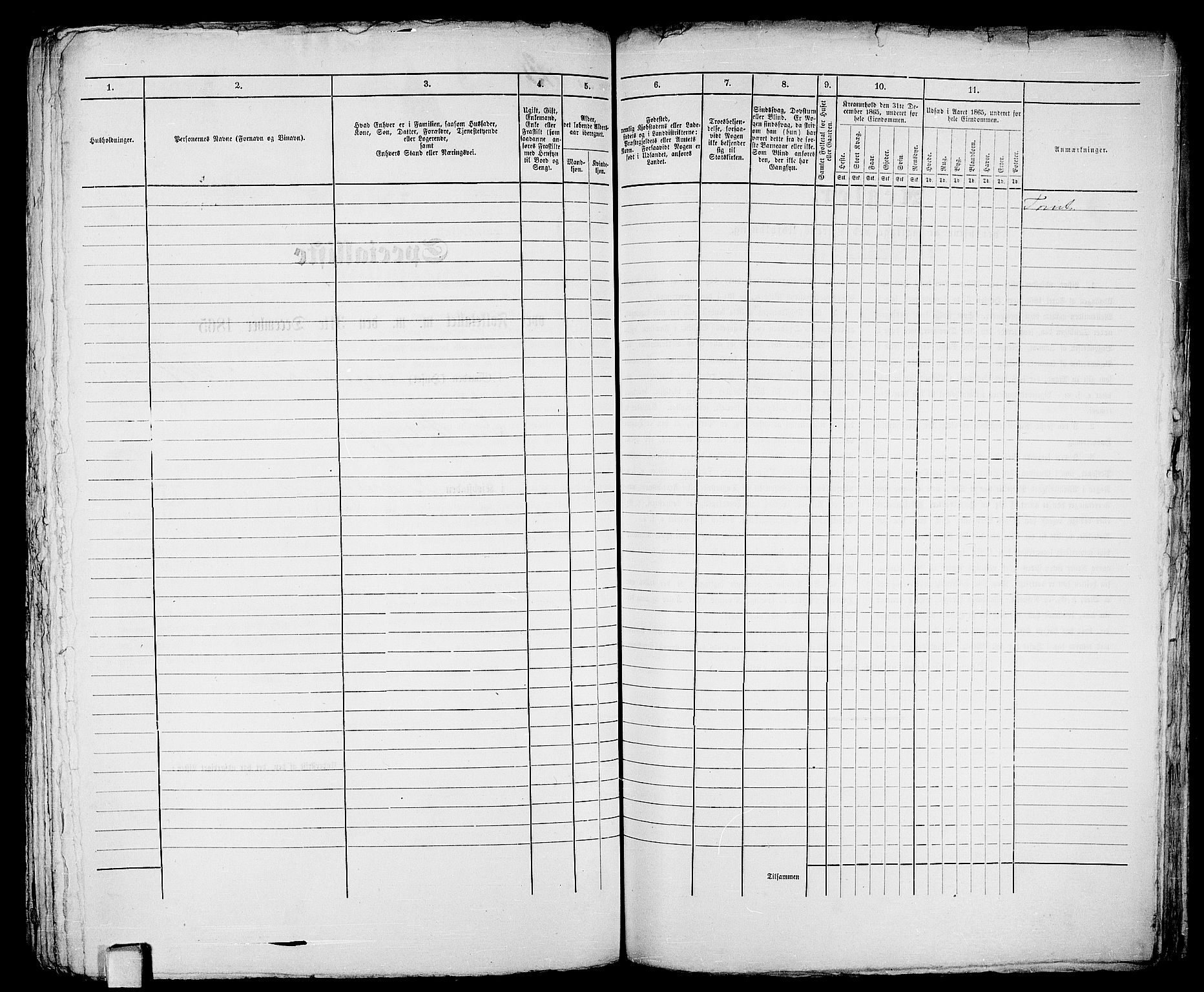 RA, 1865 census for Sandeherred/Sandefjord, 1865, p. 416