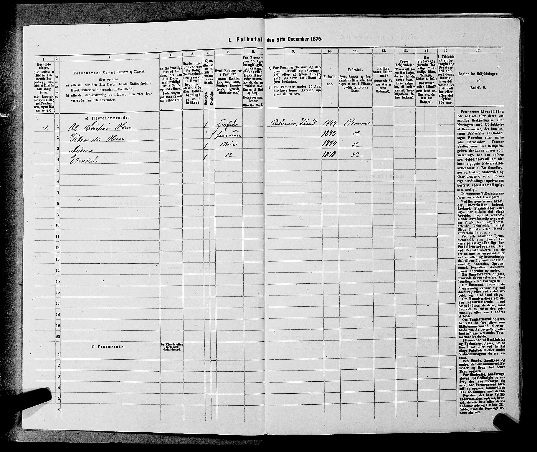 SAKO, 1875 census for 0717L Borre/Borre og Nykirke, 1875, p. 758