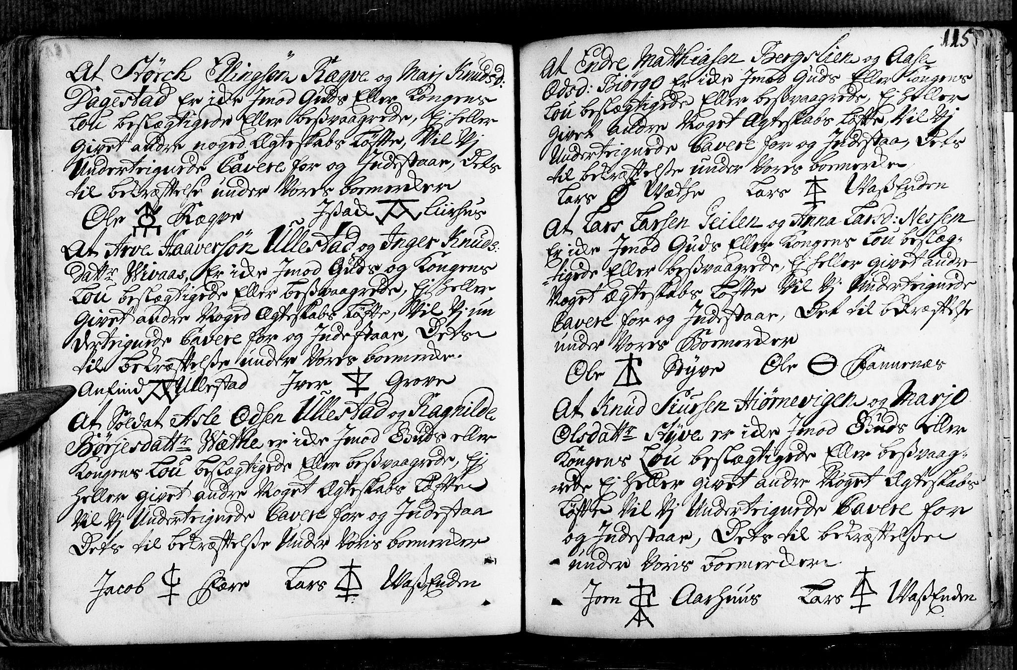 Voss sokneprestembete, AV/SAB-A-79001/H/Haa: Parish register (official) no. A 2, 1709-1730, p. 115