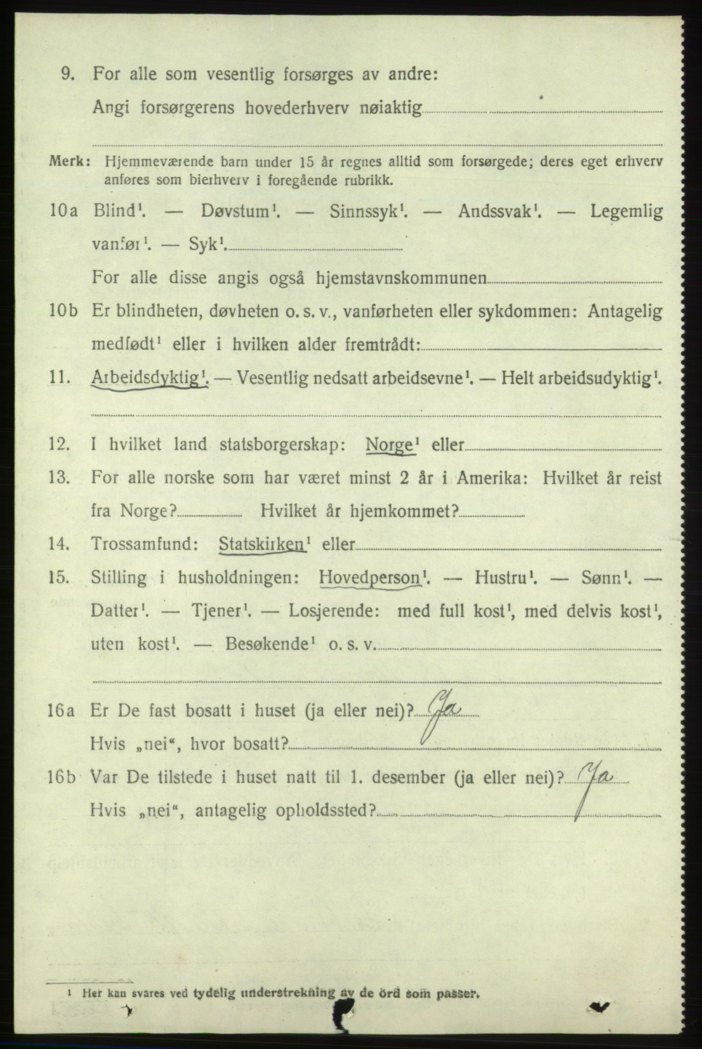 SAB, 1920 census for Skånevik, 1920, p. 4572