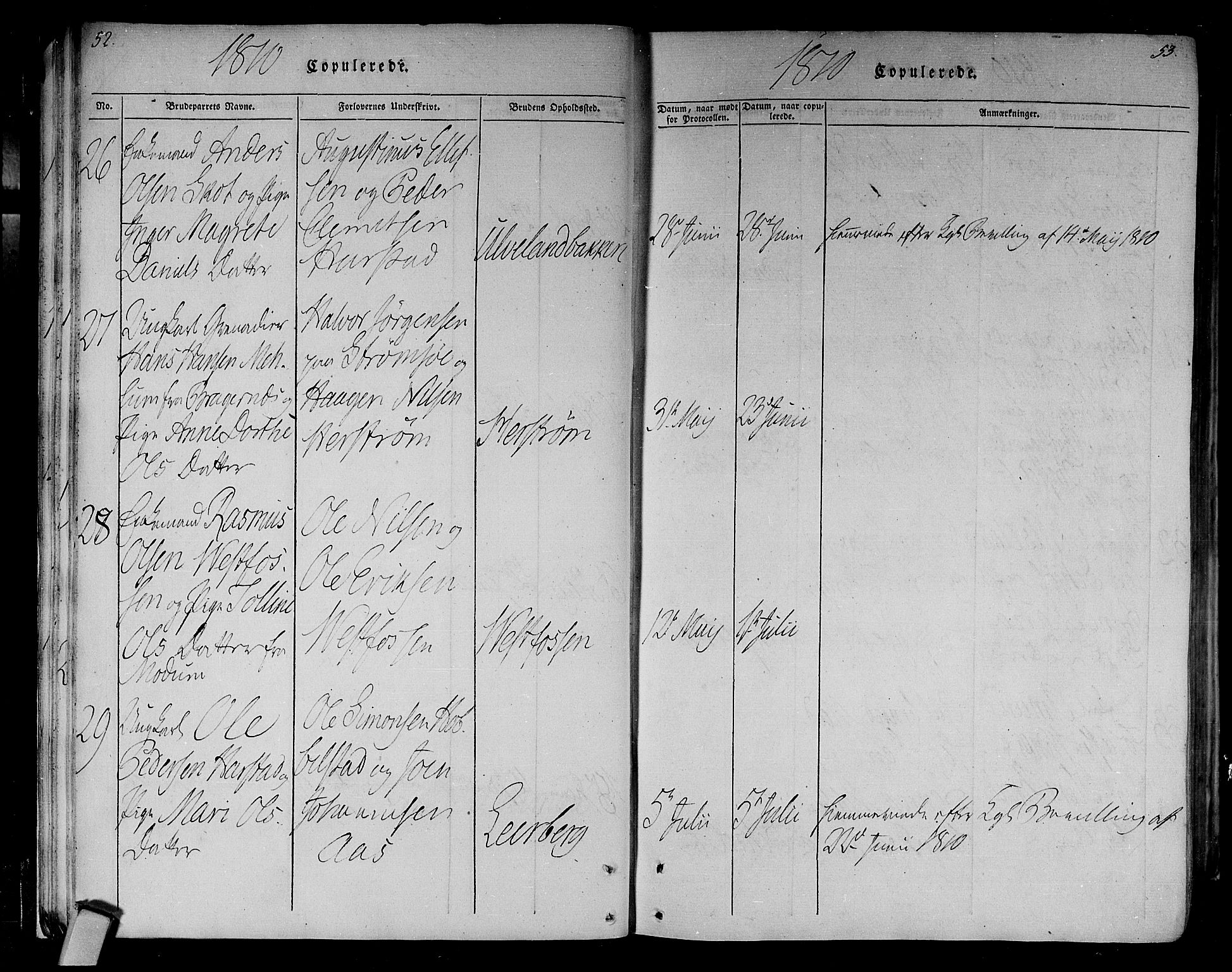 Eiker kirkebøker, SAKO/A-4/F/Fa/L0010: Parish register (official) no. I 10, 1806-1815, p. 52-53