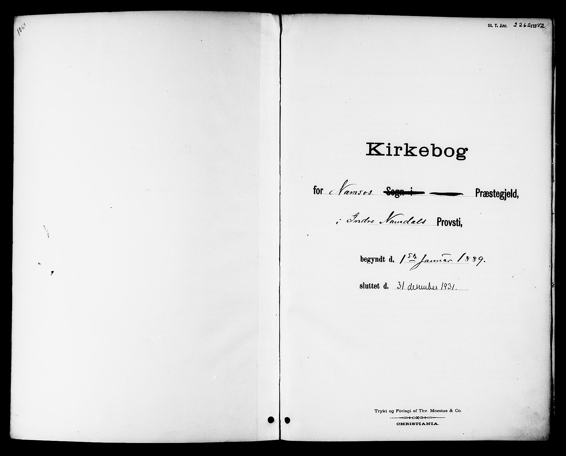 Ministerialprotokoller, klokkerbøker og fødselsregistre - Nord-Trøndelag, AV/SAT-A-1458/768/L0575: Diary records no. 766A09, 1889-1931