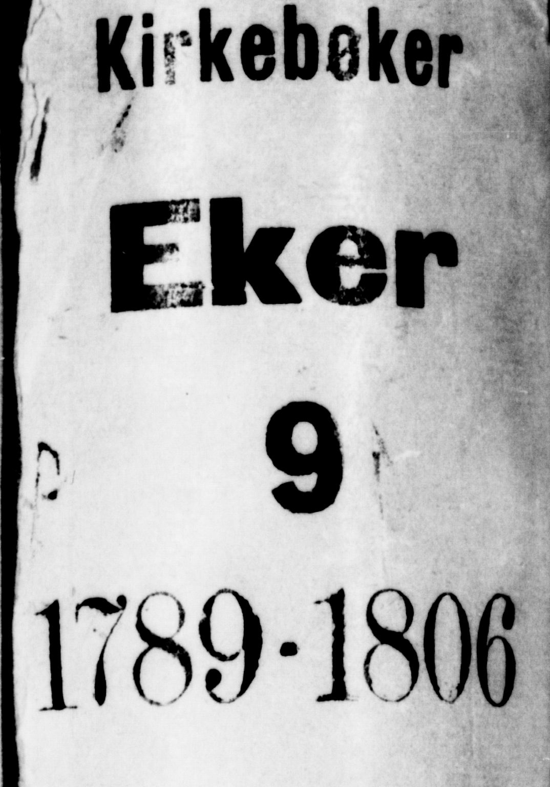 Eiker kirkebøker, AV/SAKO-A-4/F/Fa/L0009: Parish register (official) no. I 9, 1789-1806