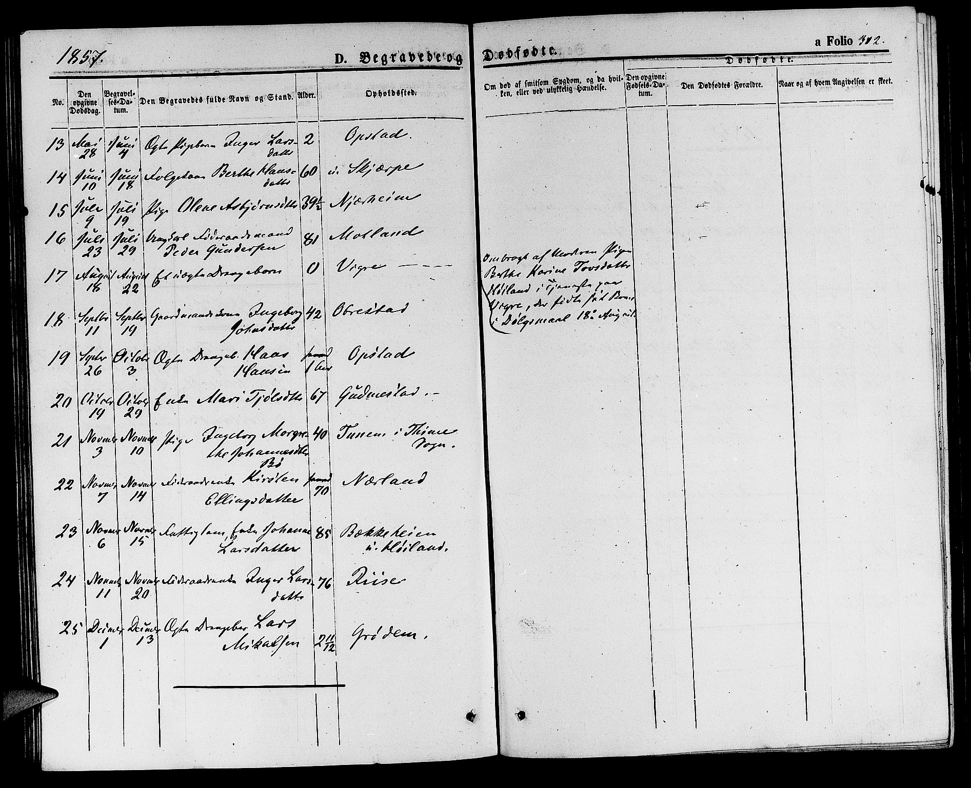 Hå sokneprestkontor, SAST/A-101801/001/30BB/L0001: Parish register (copy) no. B 1, 1854-1883, p. 302