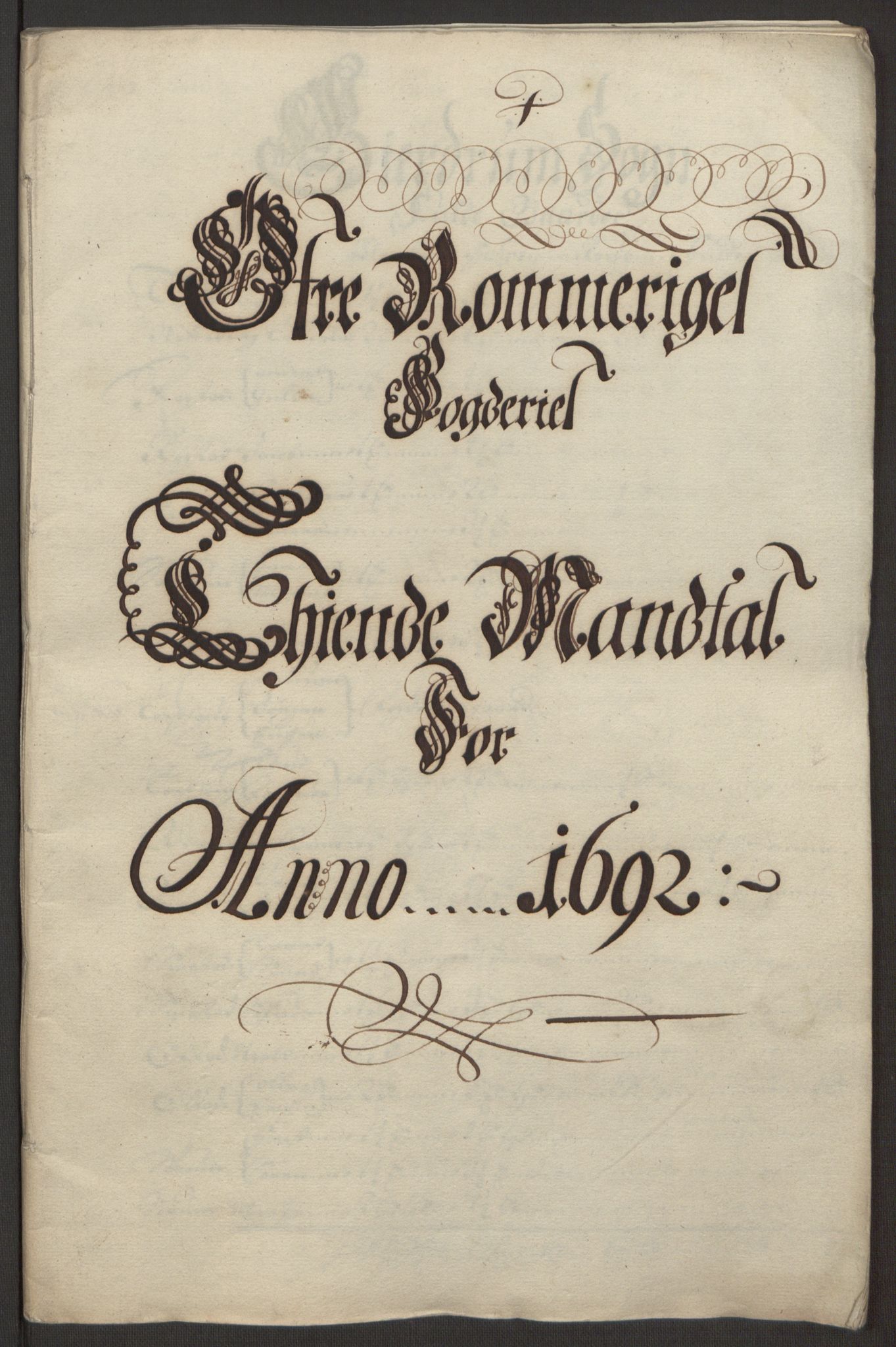 Rentekammeret inntil 1814, Reviderte regnskaper, Fogderegnskap, RA/EA-4092/R12/L0704: Fogderegnskap Øvre Romerike, 1692, p. 19