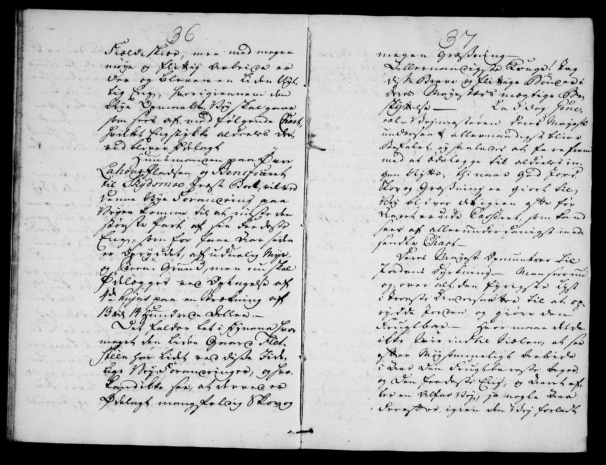 Danske Kanselli, Skapsaker, AV/RA-EA-4061/F/L0113: Skap 16, pakke 36-39, 1634-1778, p. 22