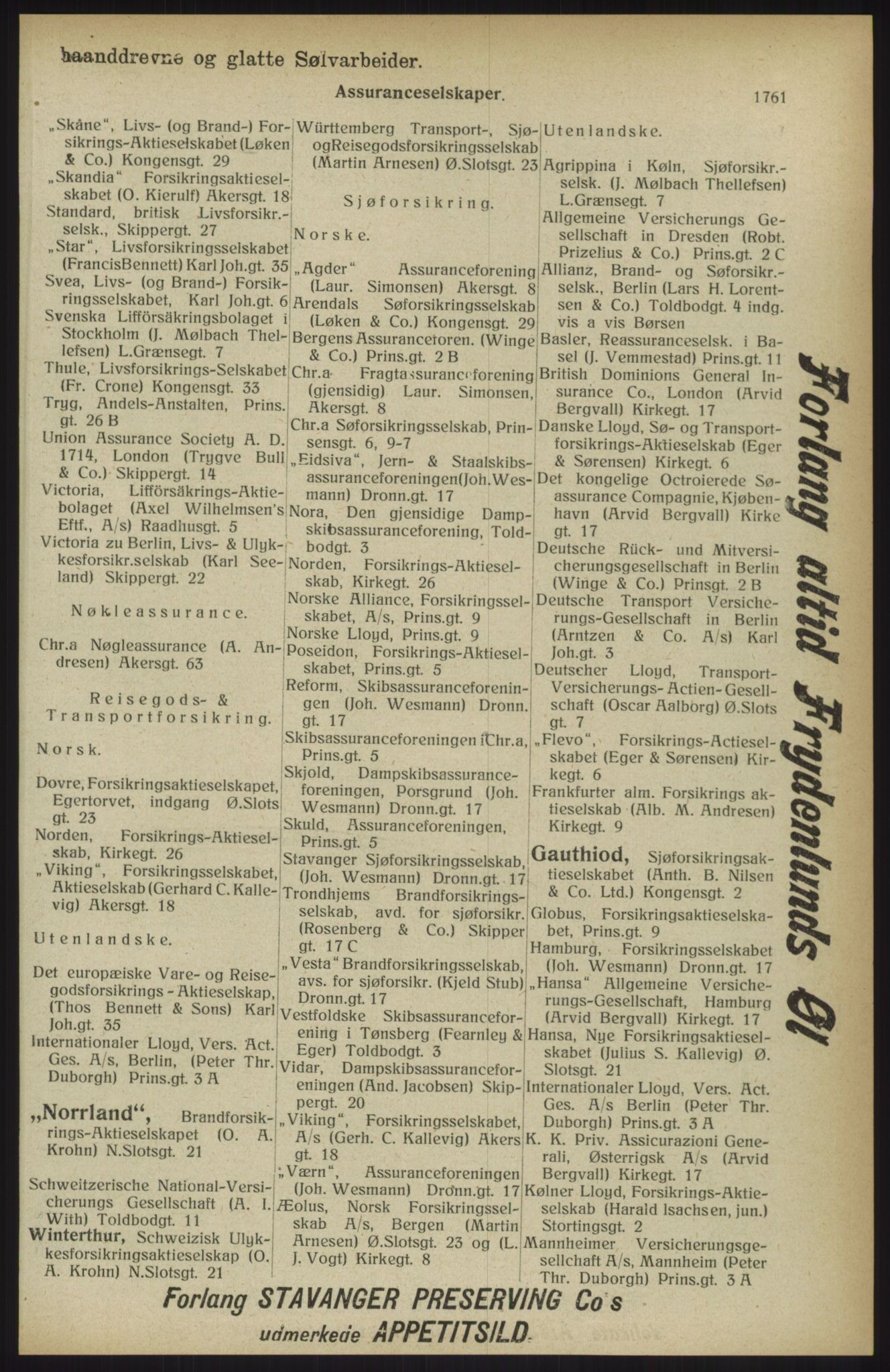 Kristiania/Oslo adressebok, PUBL/-, 1914, p. 1761