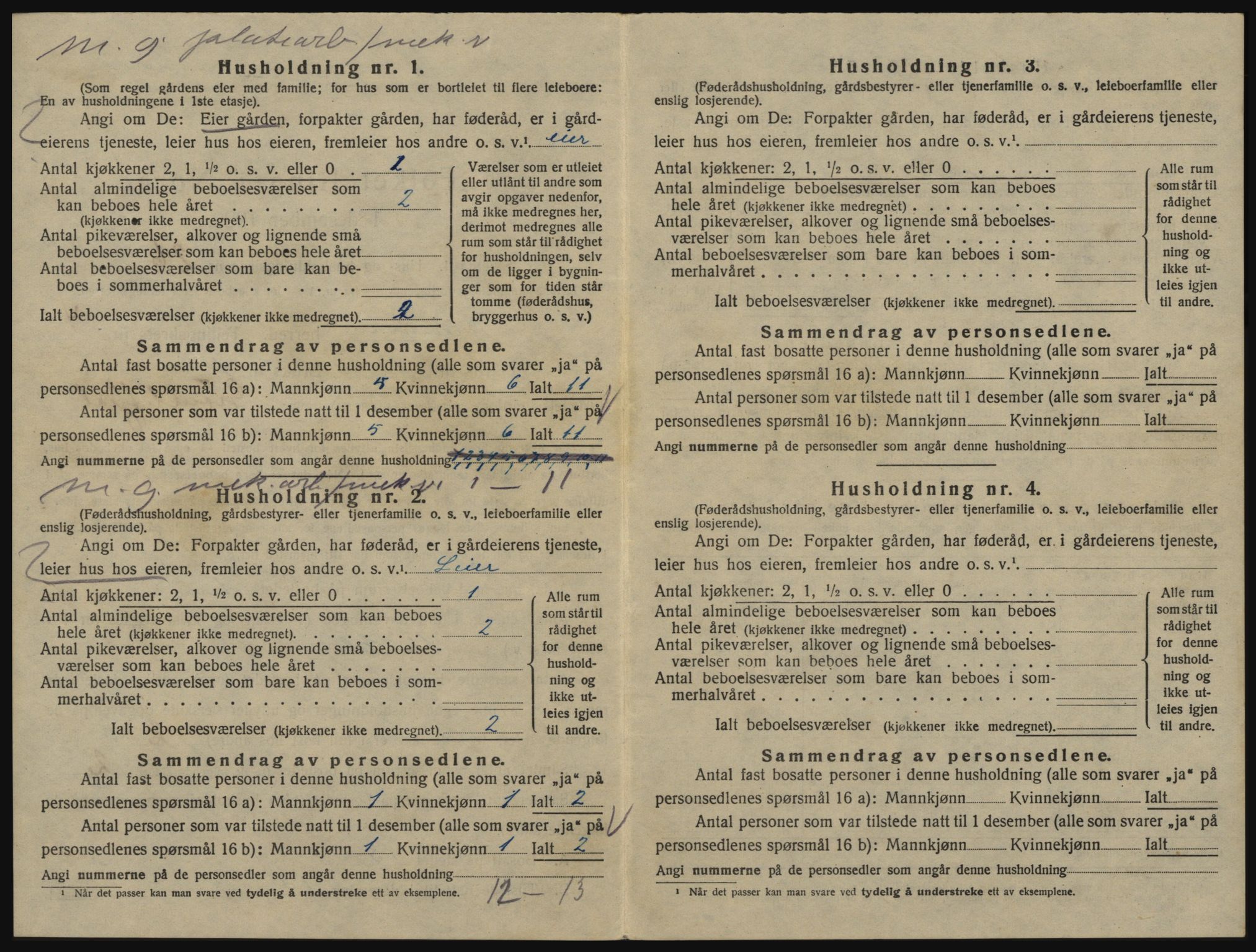 SAO, 1920 census for Glemmen, 1920, p. 1510