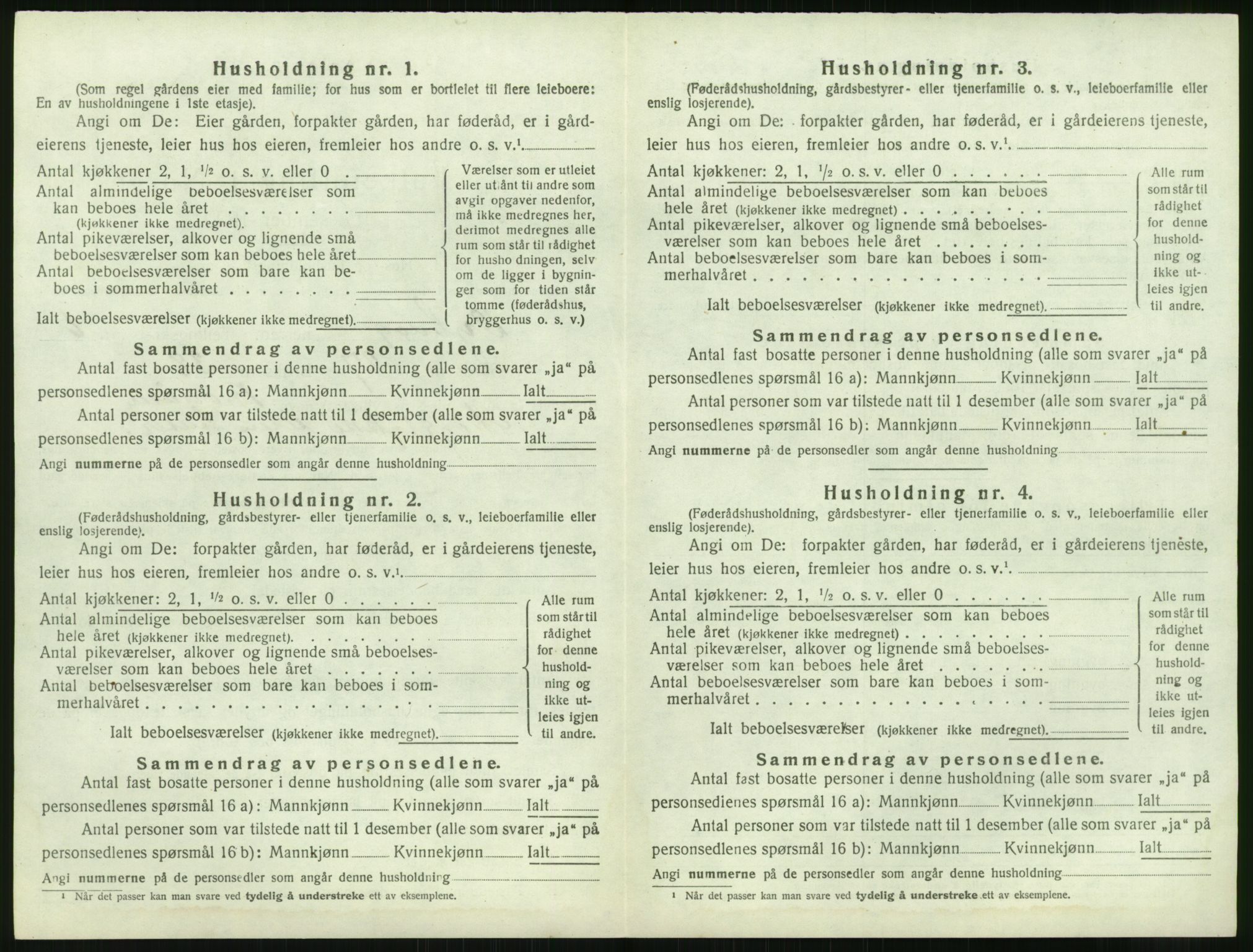 SAK, 1920 census for Dypvåg, 1920, p. 1110