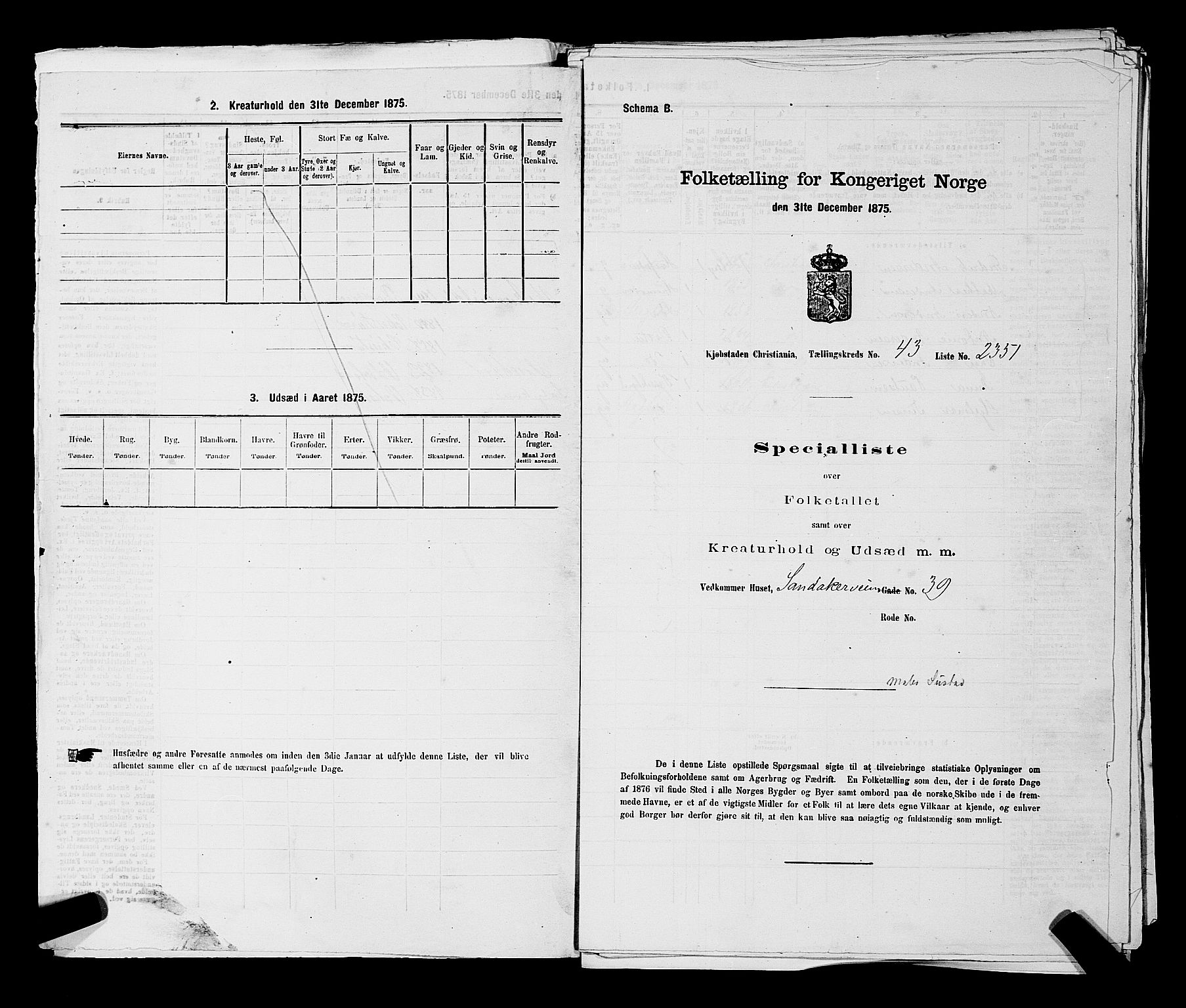 RA, 1875 census for 0301 Kristiania, 1875, p. 6622