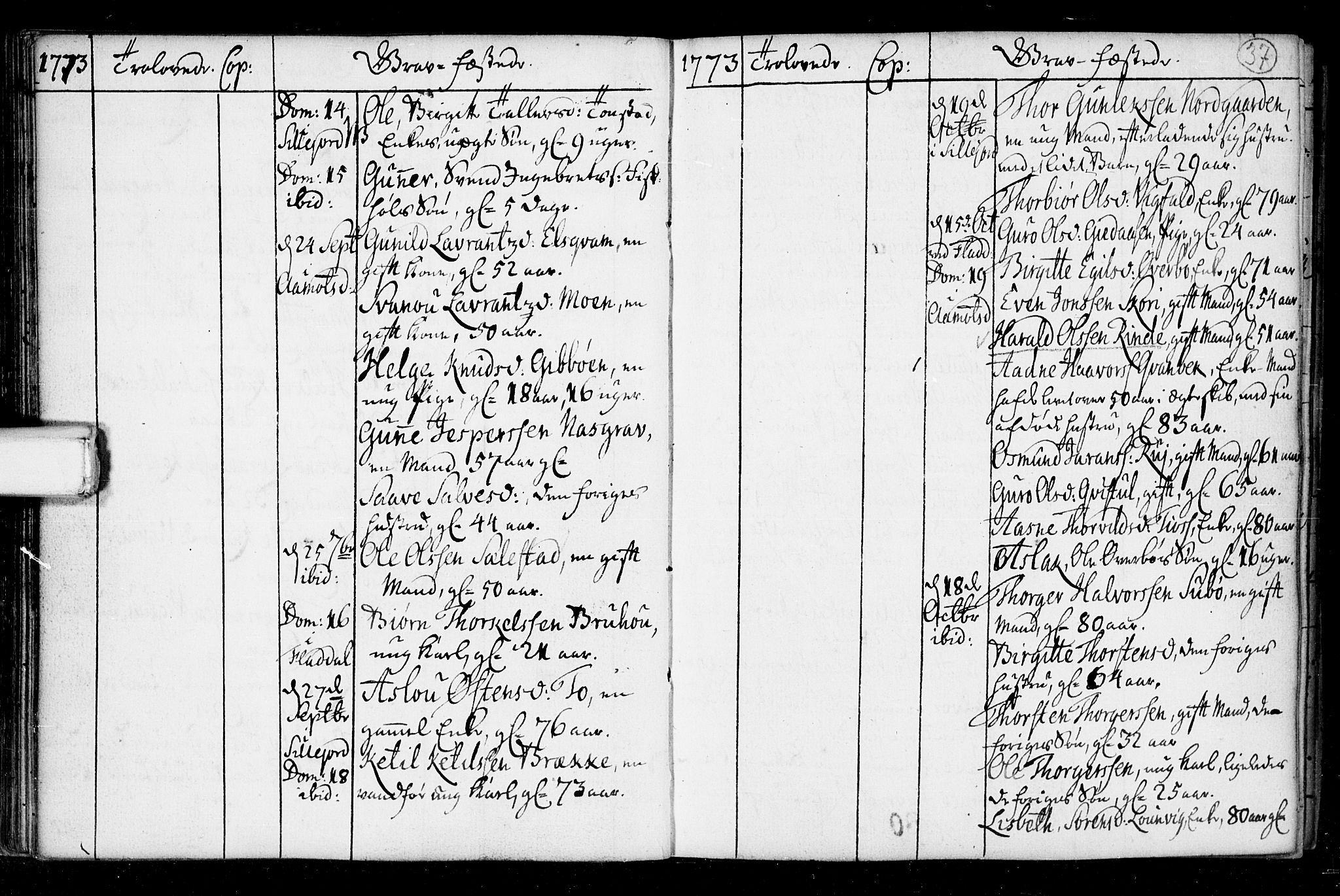 Seljord kirkebøker, AV/SAKO-A-20/F/Fa/L0008: Parish register (official) no. I 8, 1755-1814, p. 37