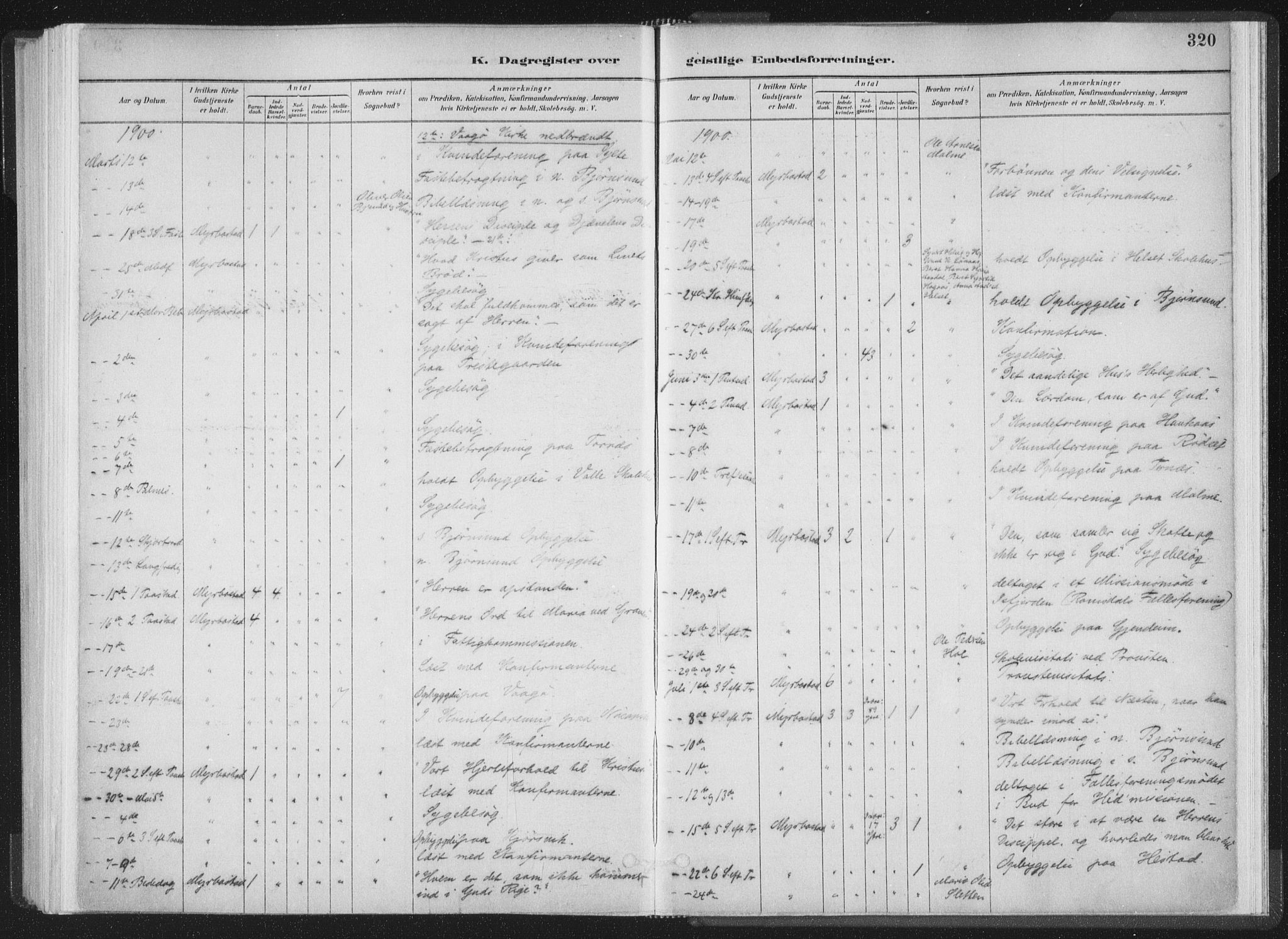 Ministerialprotokoller, klokkerbøker og fødselsregistre - Møre og Romsdal, AV/SAT-A-1454/564/L0740: Parish register (official) no. 564A01, 1880-1899, p. 320