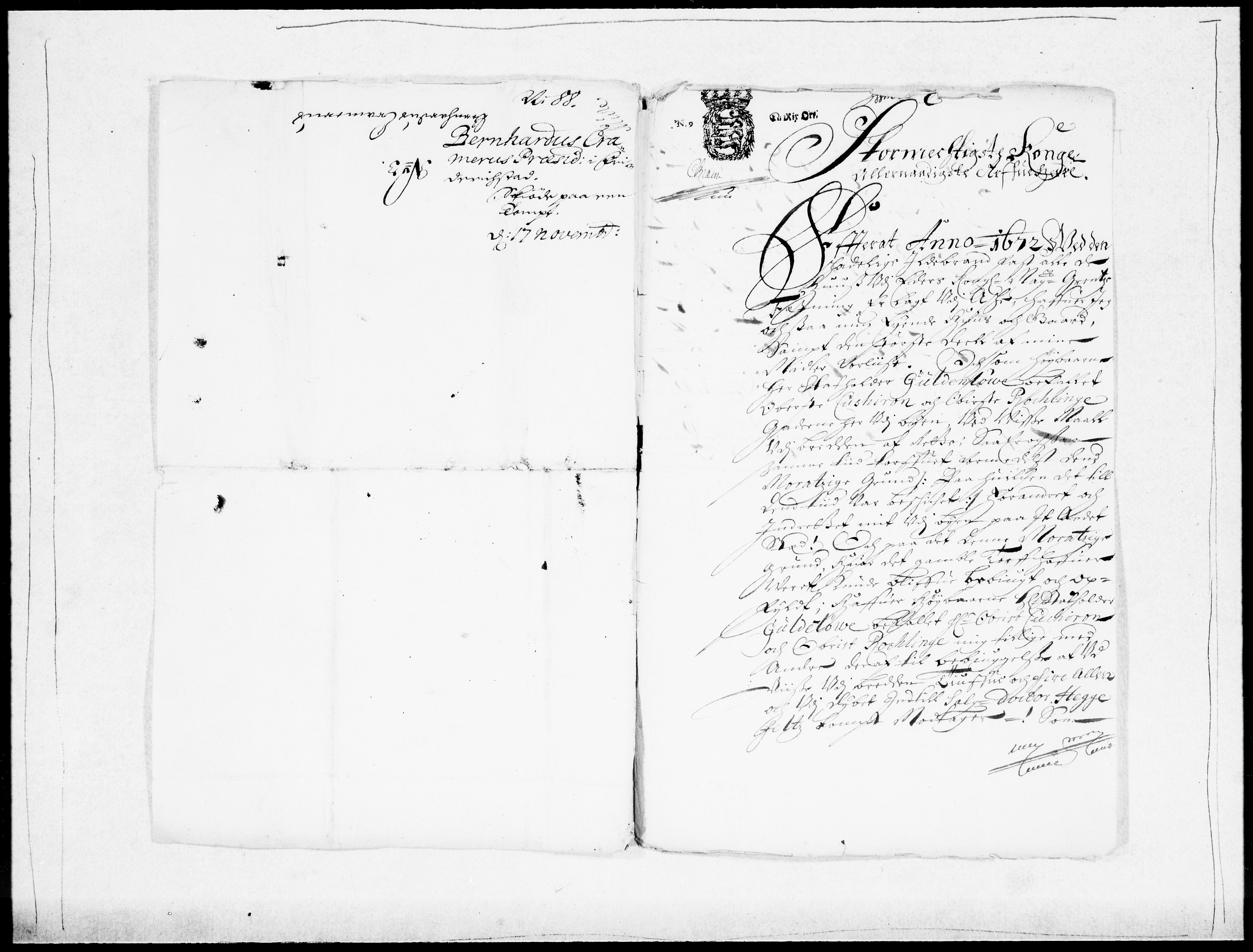 Danske Kanselli 1572-1799, AV/RA-EA-3023/F/Fc/Fcc/Fcca/L0042: Norske innlegg 1572-1799, 1688-1689, p. 96