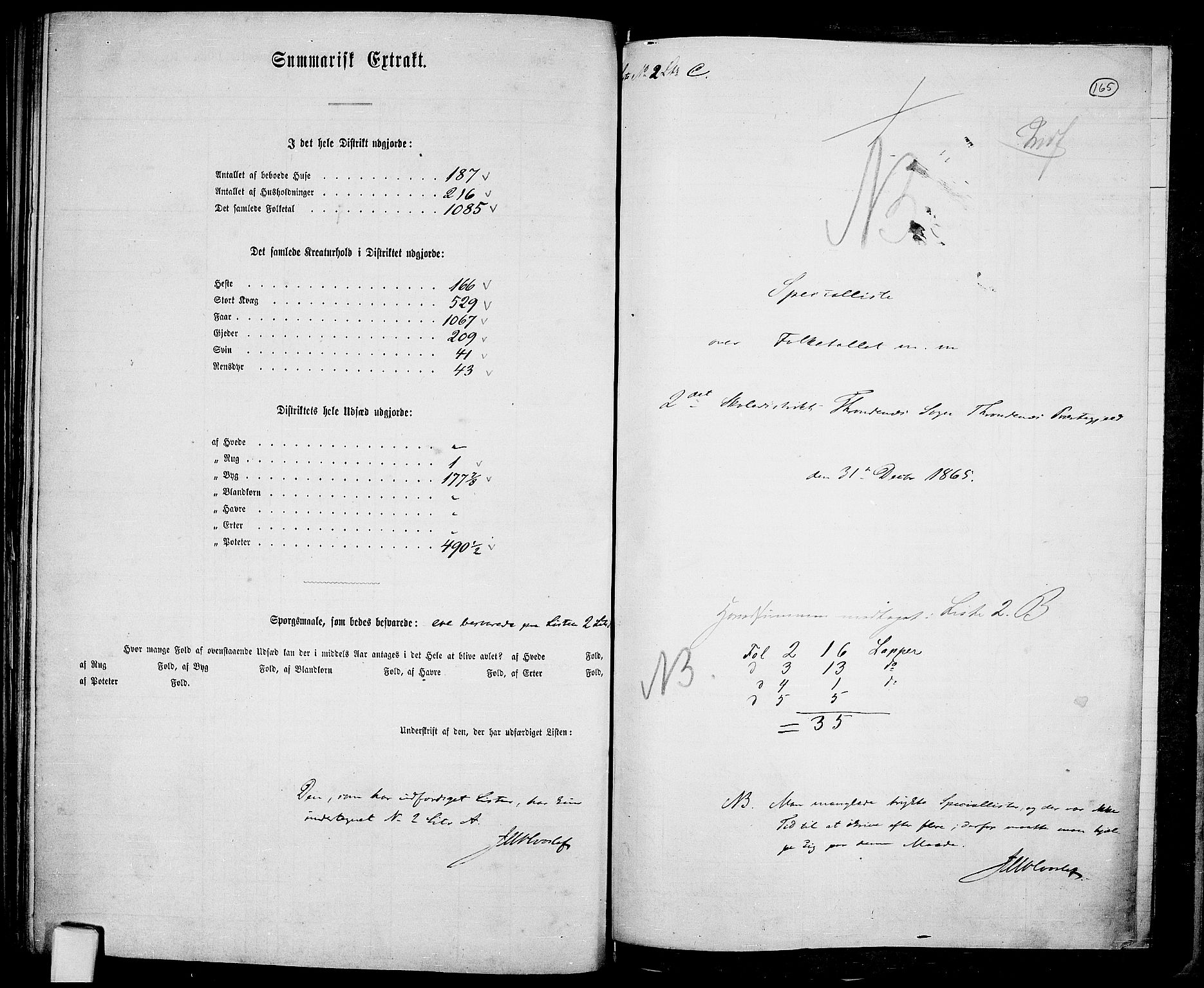 RA, 1865 census for Trondenes, 1865, p. 54