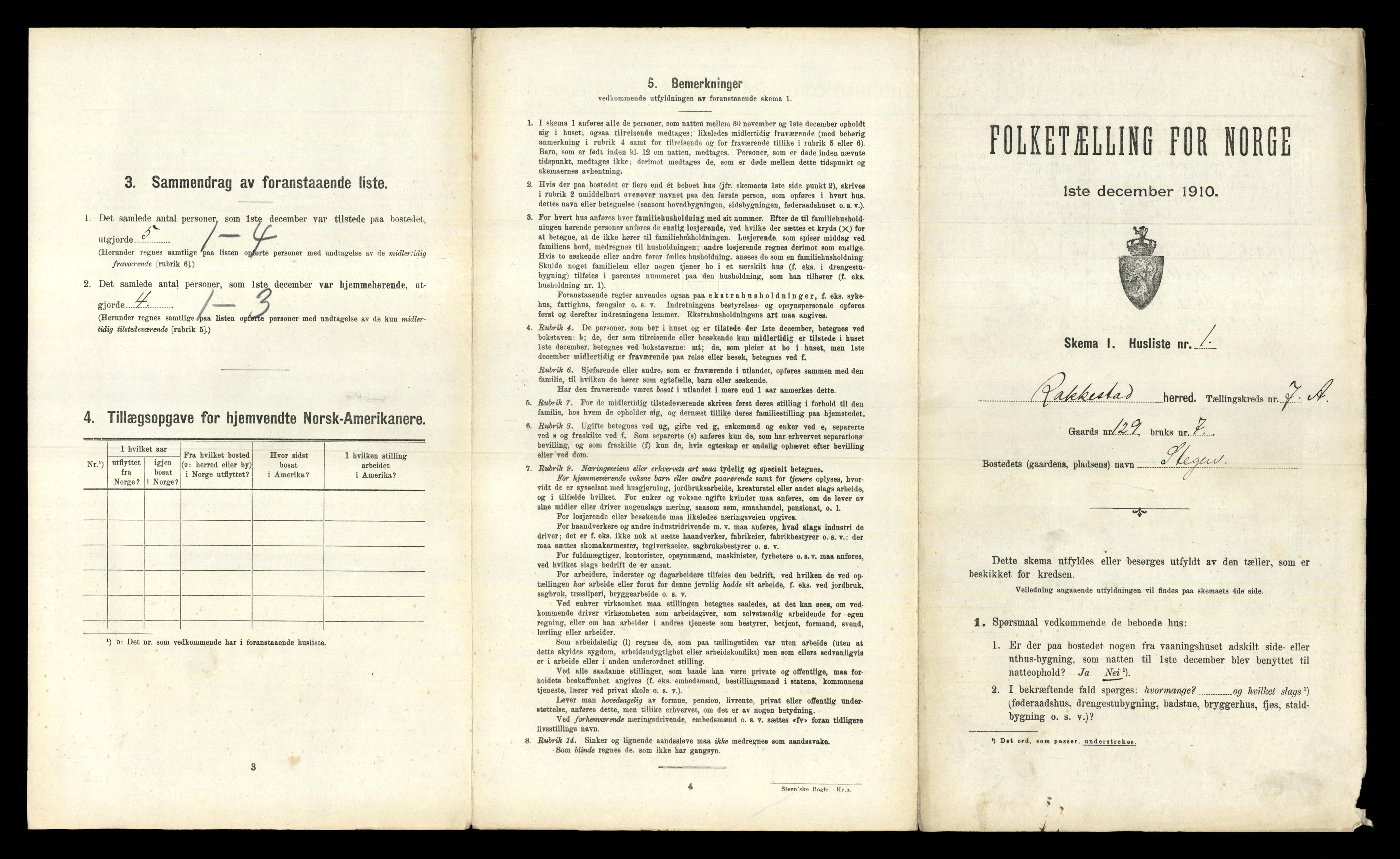 RA, 1910 census for Rakkestad, 1910, p. 1217
