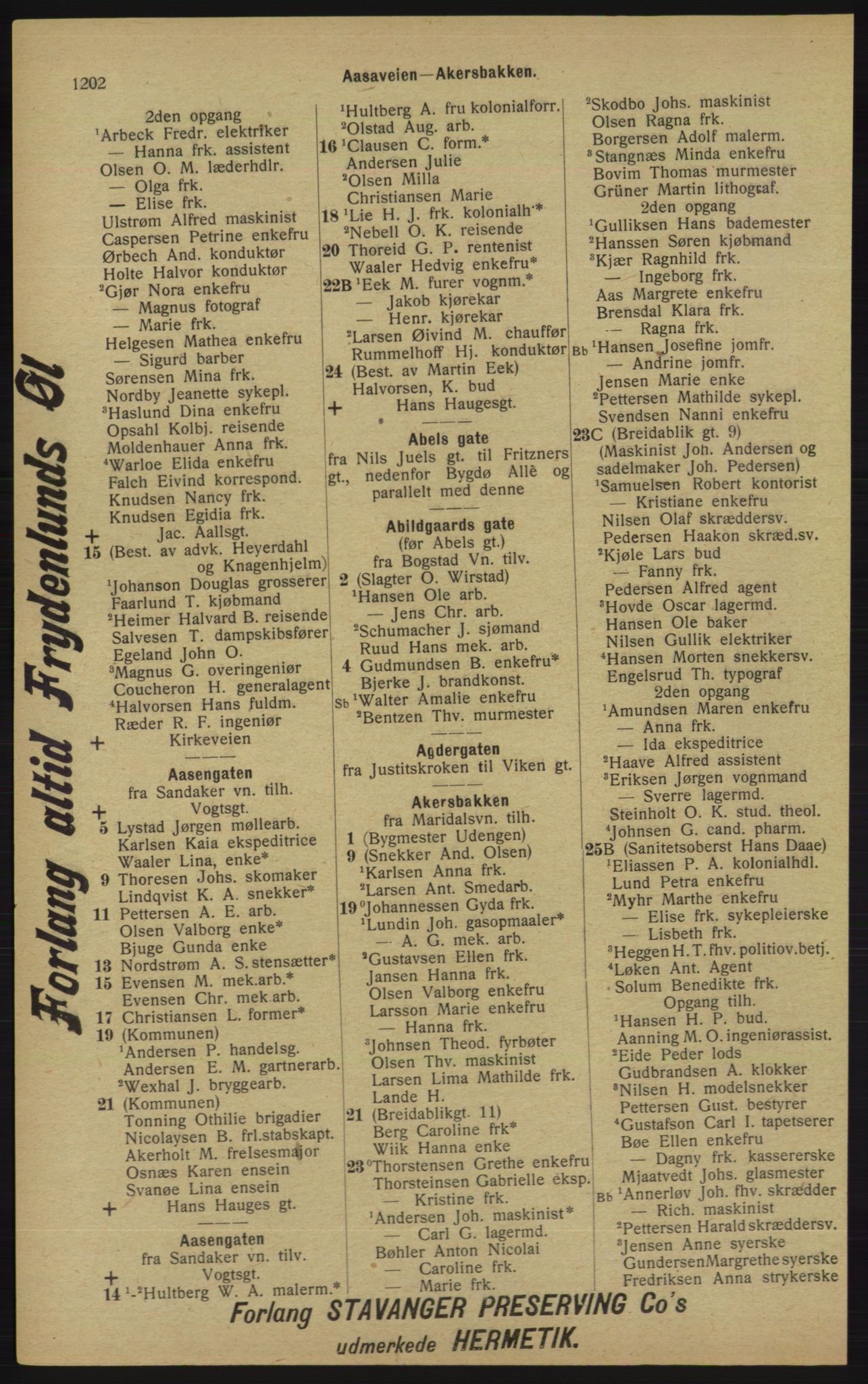 Kristiania/Oslo adressebok, PUBL/-, 1913, p. 1158