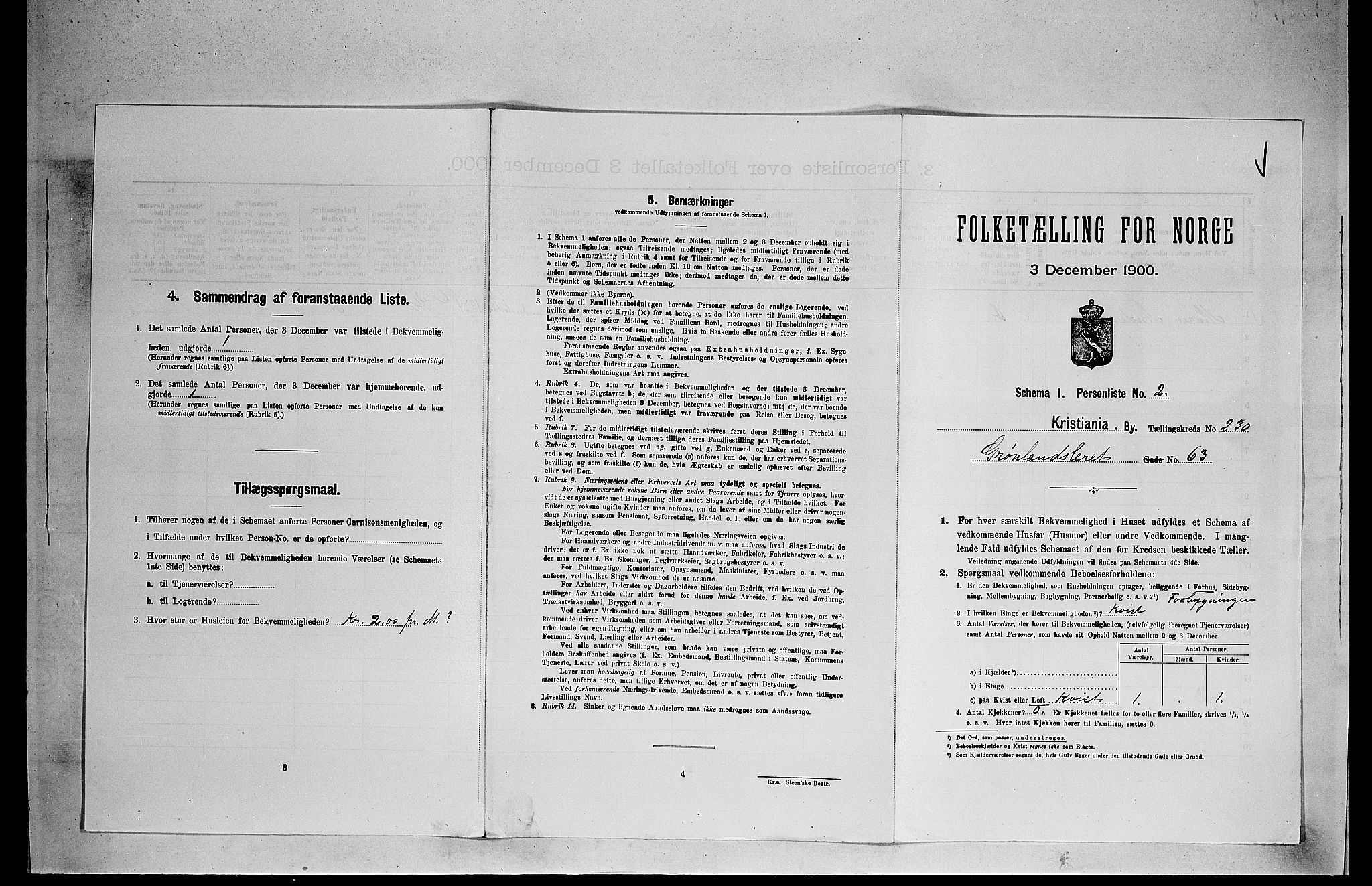 SAO, 1900 census for Kristiania, 1900, p. 30493