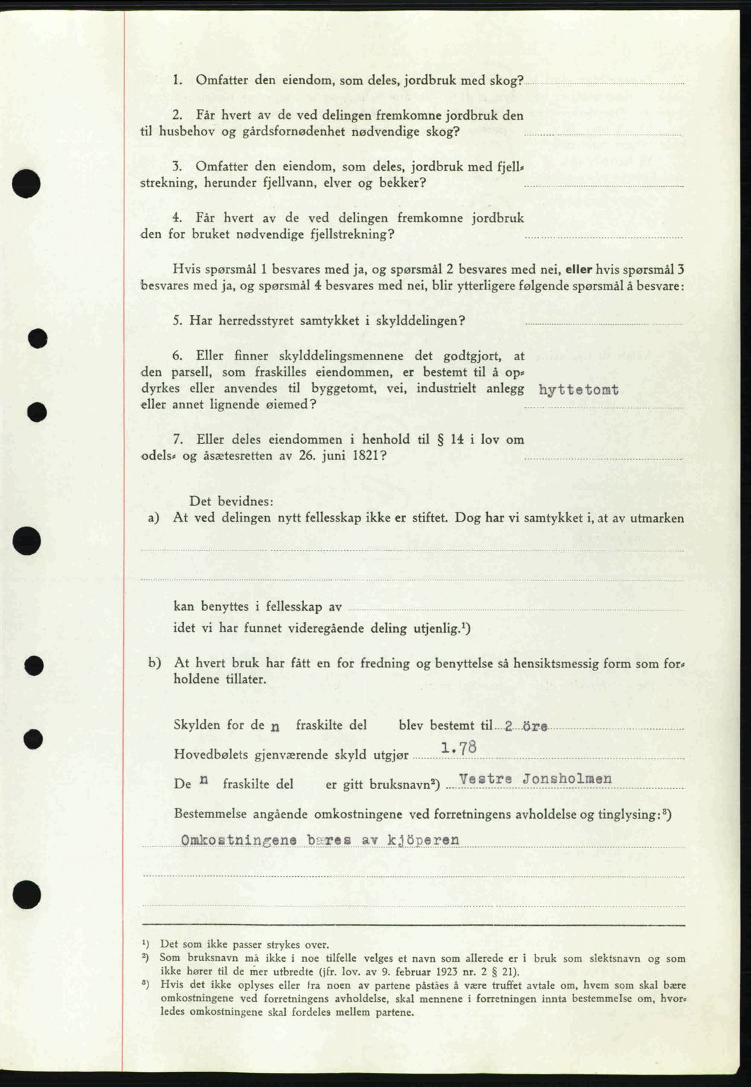 Tønsberg sorenskriveri, AV/SAKO-A-130/G/Ga/Gaa/L0009: Mortgage book no. A9, 1940-1941, Diary no: : 2833/1940