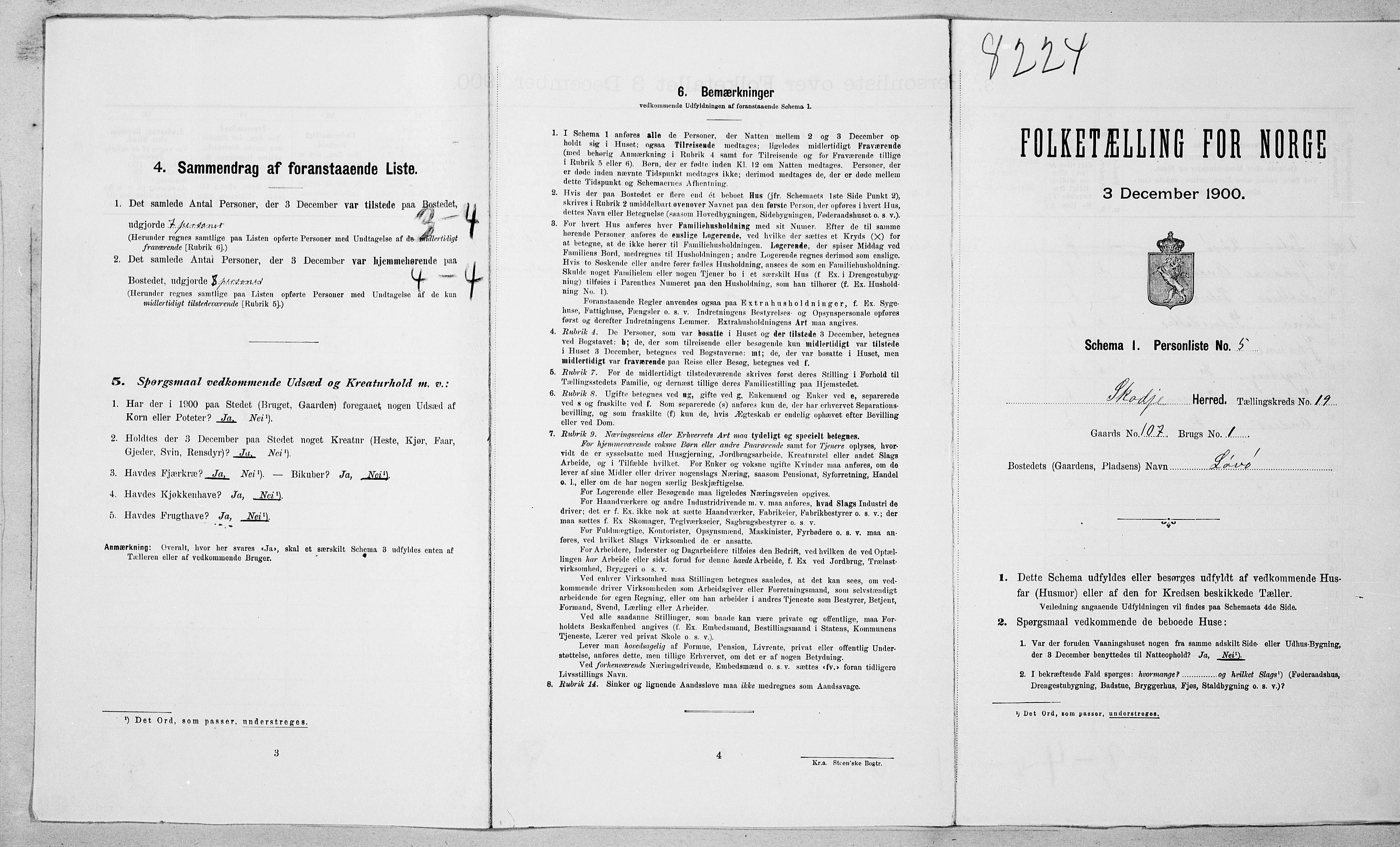 SAT, 1900 census for Skodje, 1900, p. 931