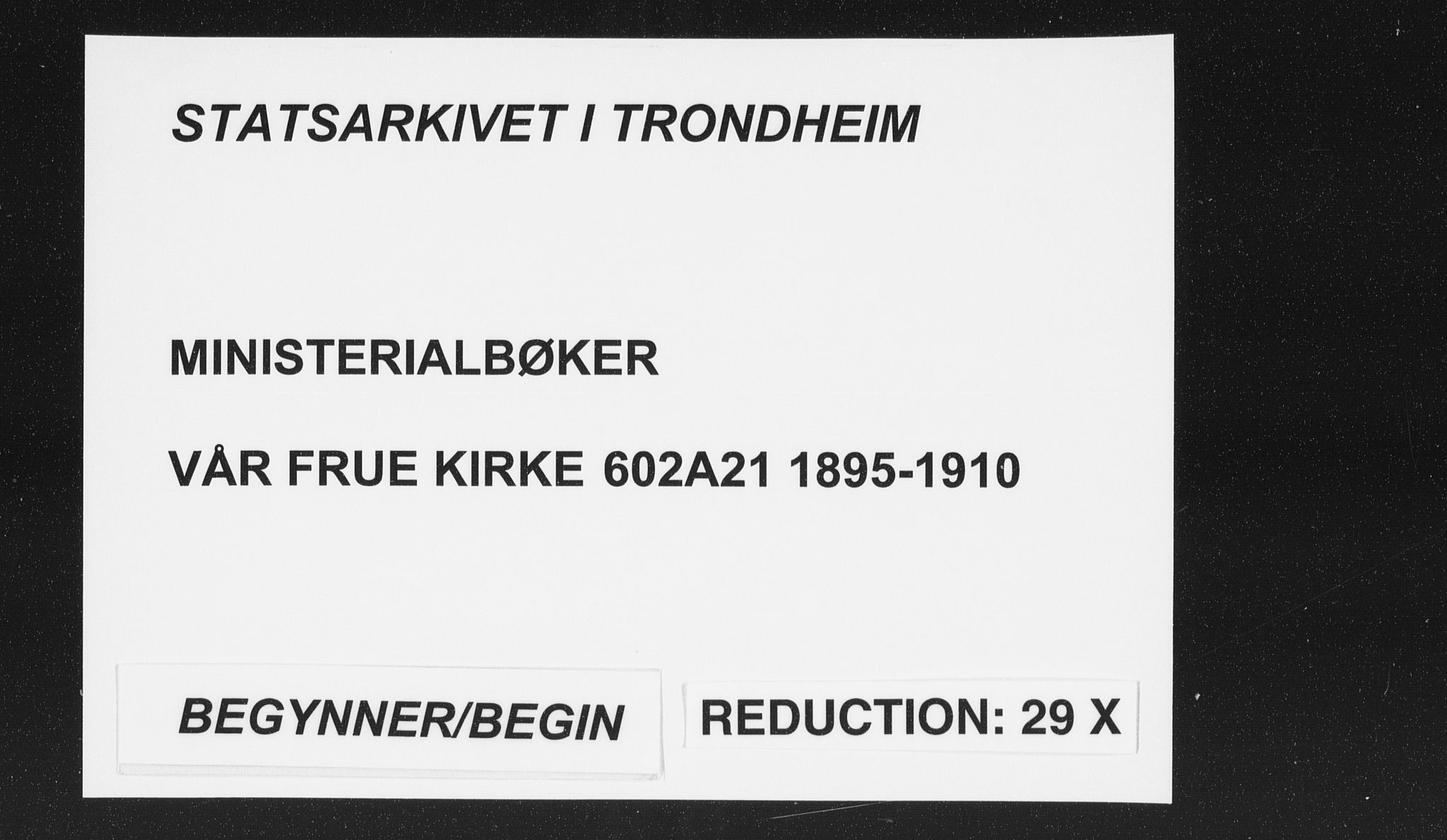 Ministerialprotokoller, klokkerbøker og fødselsregistre - Sør-Trøndelag, SAT/A-1456/602/L0123: Parish register (official) no. 602A21, 1895-1910
