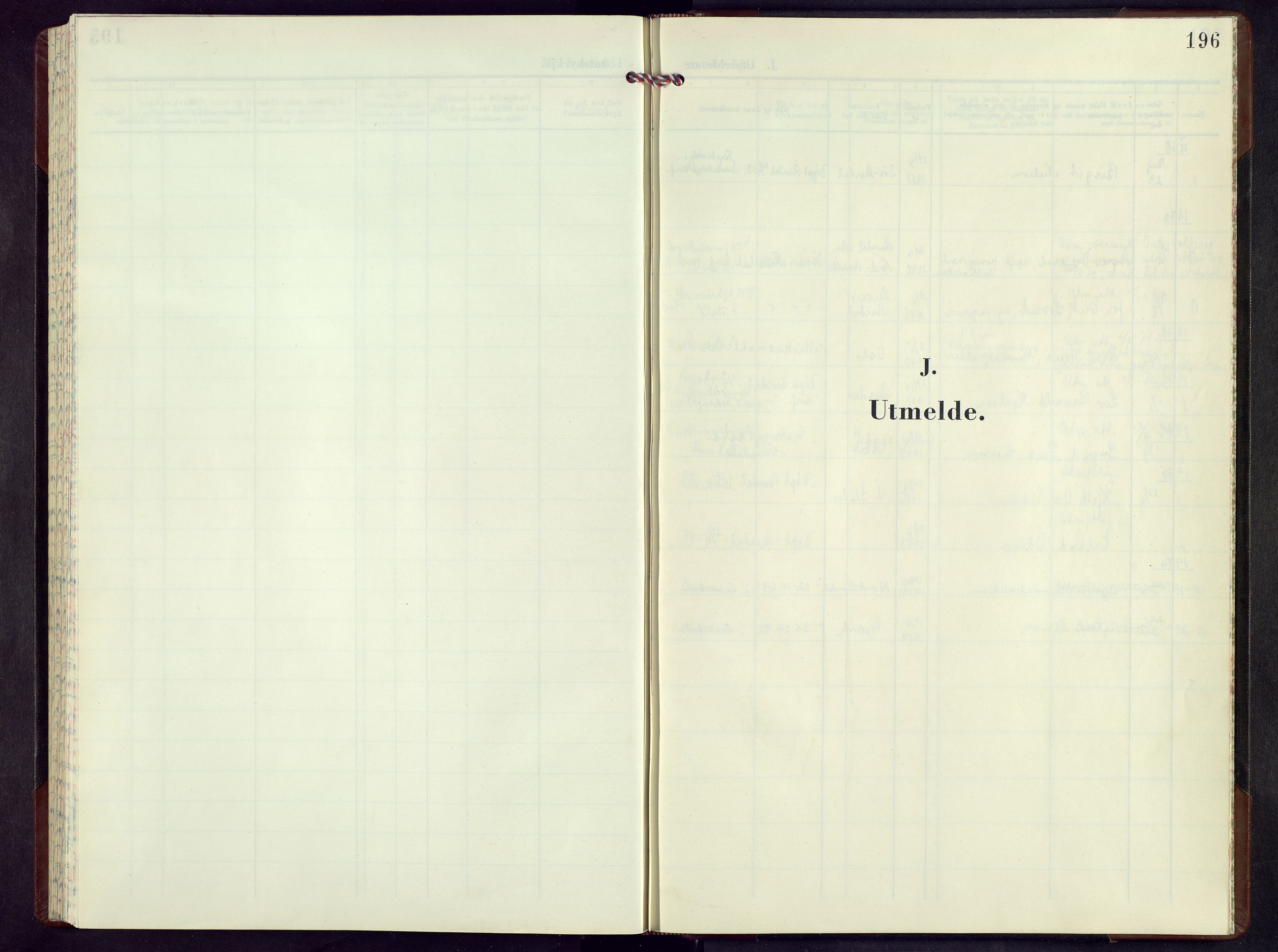 Nord-Aurdal prestekontor, SAH/PREST-132/H/Ha/Hab/L0022: Parish register (copy) no. 22, 1968-1979, p. 196