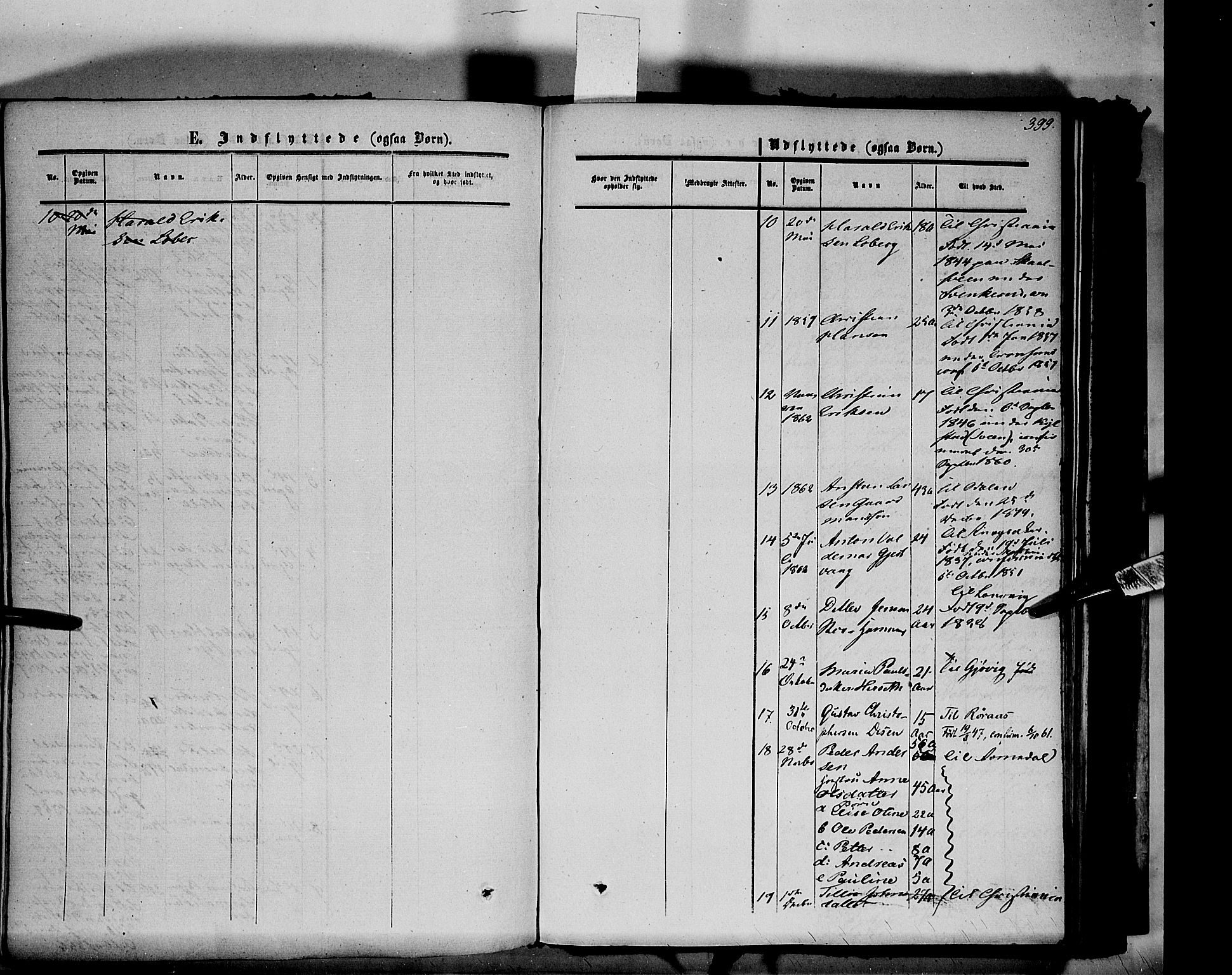 Vang prestekontor, Hedmark, AV/SAH-PREST-008/H/Ha/Haa/L0012: Parish register (official) no. 12, 1855-1870, p. 399