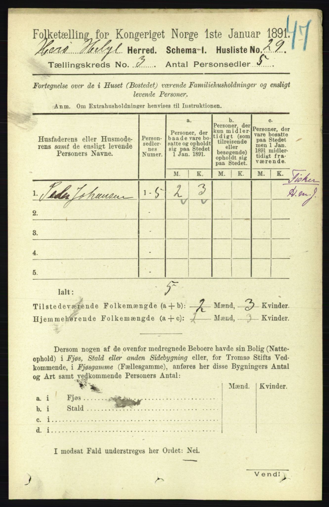 RA, 1891 census for 1818 Herøy, 1891, p. 611