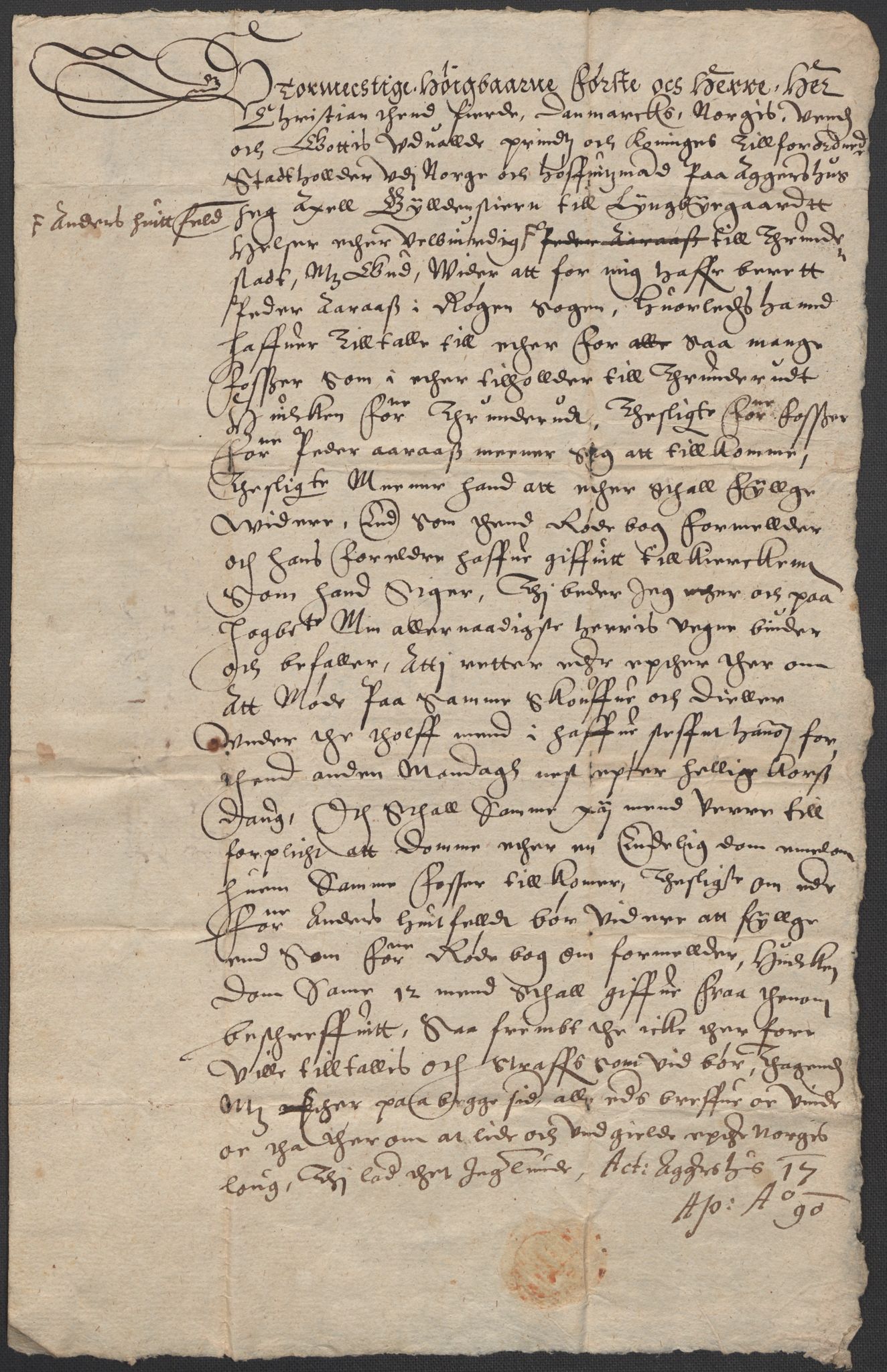 Riksarkivets diplomsamling, AV/RA-EA-5965/F02/L0091: Dokumenter, 1589-1590, p. 40