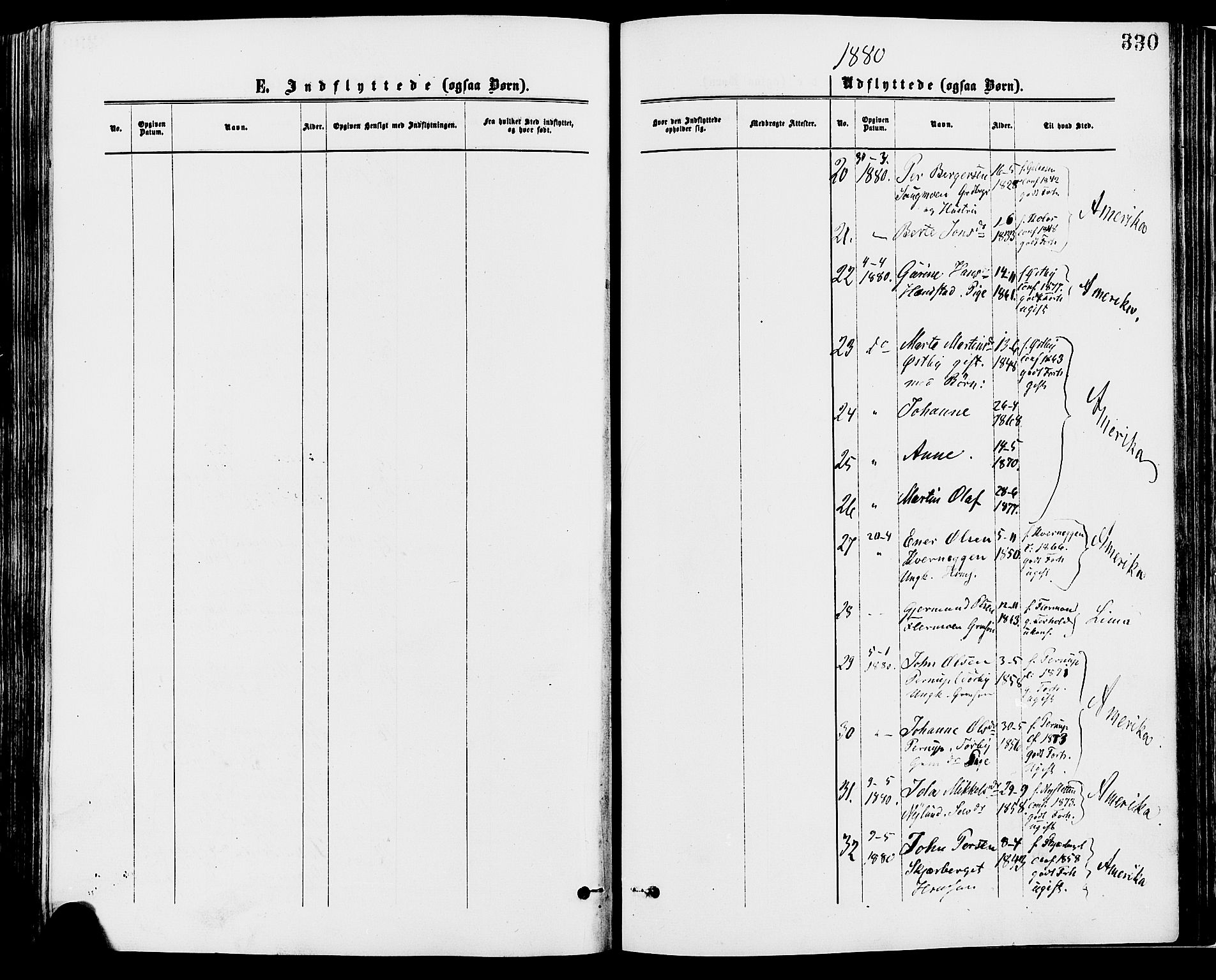 Trysil prestekontor, AV/SAH-PREST-046/H/Ha/Haa/L0007: Parish register (official) no. 7, 1874-1880, p. 330