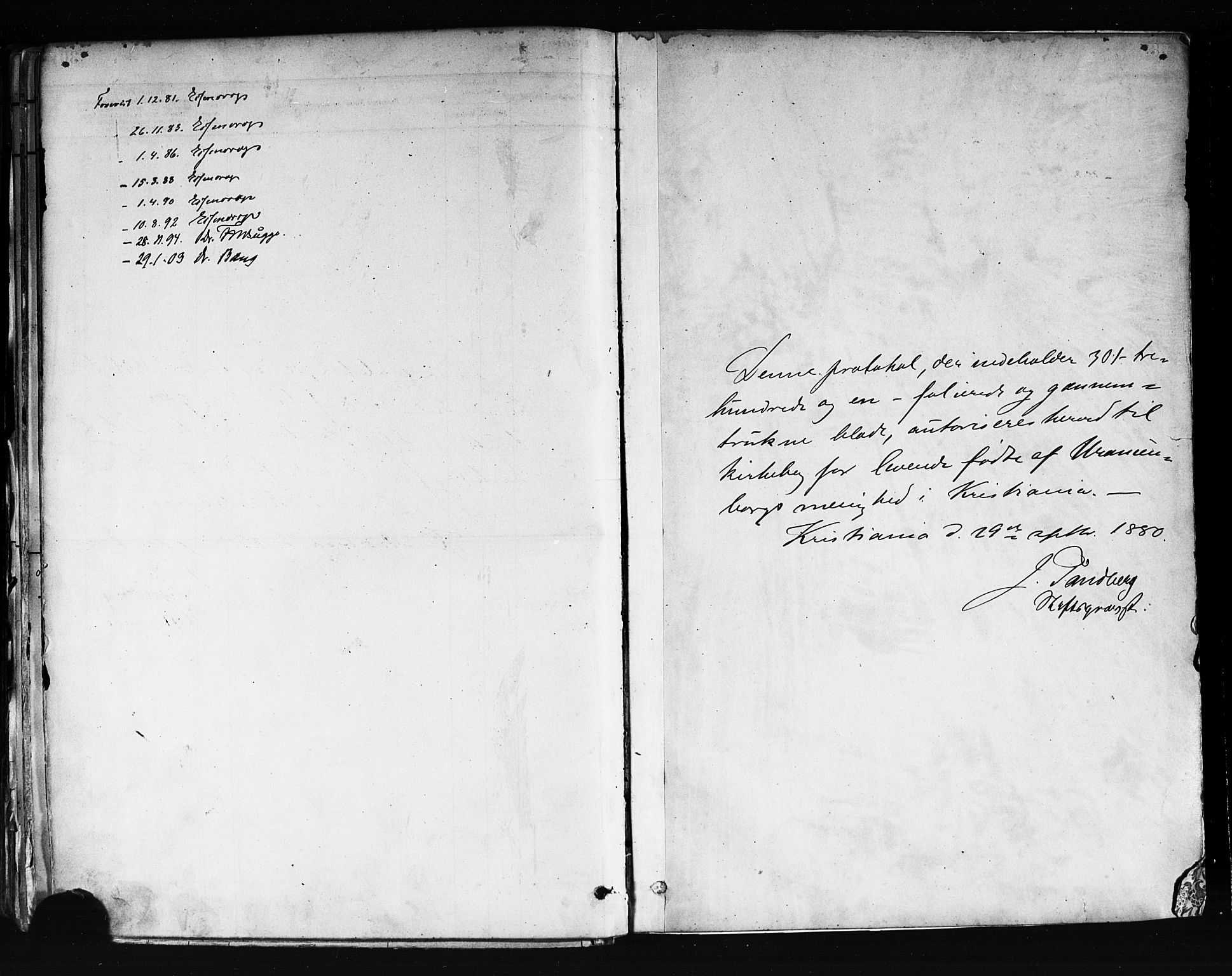 Uranienborg prestekontor Kirkebøker, AV/SAO-A-10877/F/Fa/L0001: Parish register (official) no. I 1, 1880-1895