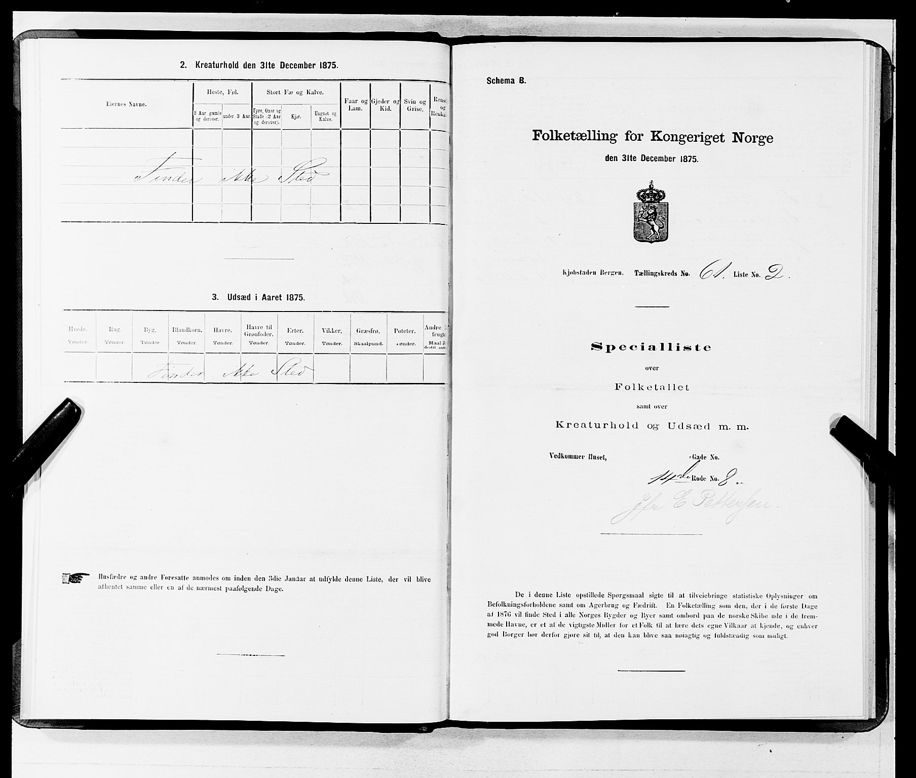 SAB, 1875 census for 1301 Bergen, 1875, p. 3231