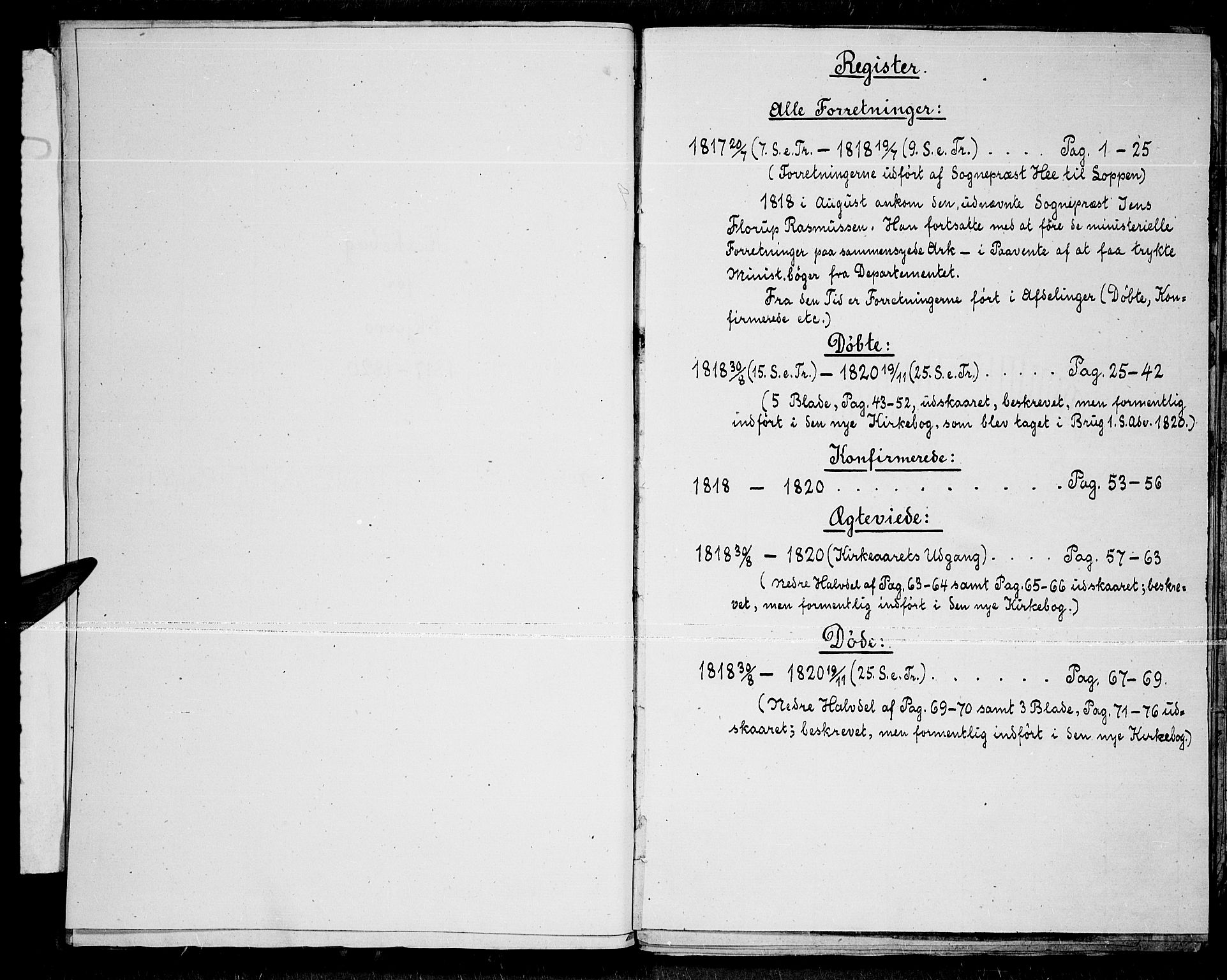 Skjervøy sokneprestkontor, AV/SATØ-S-1300/H/Ha/Haa/L0003kirke: Parish register (official) no. 3, 1817-1820