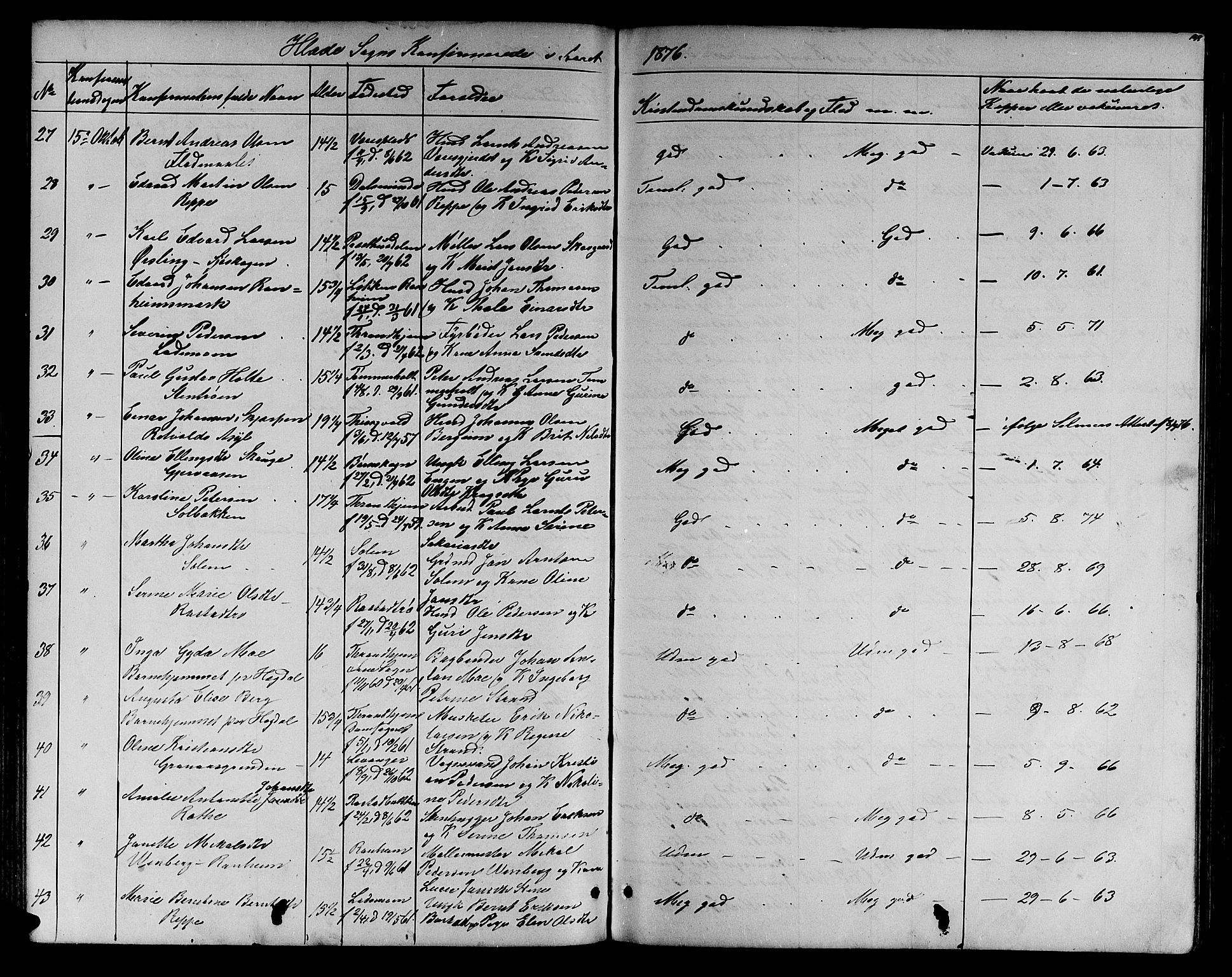 Ministerialprotokoller, klokkerbøker og fødselsregistre - Sør-Trøndelag, AV/SAT-A-1456/606/L0311: Parish register (copy) no. 606C07, 1860-1877, p. 148