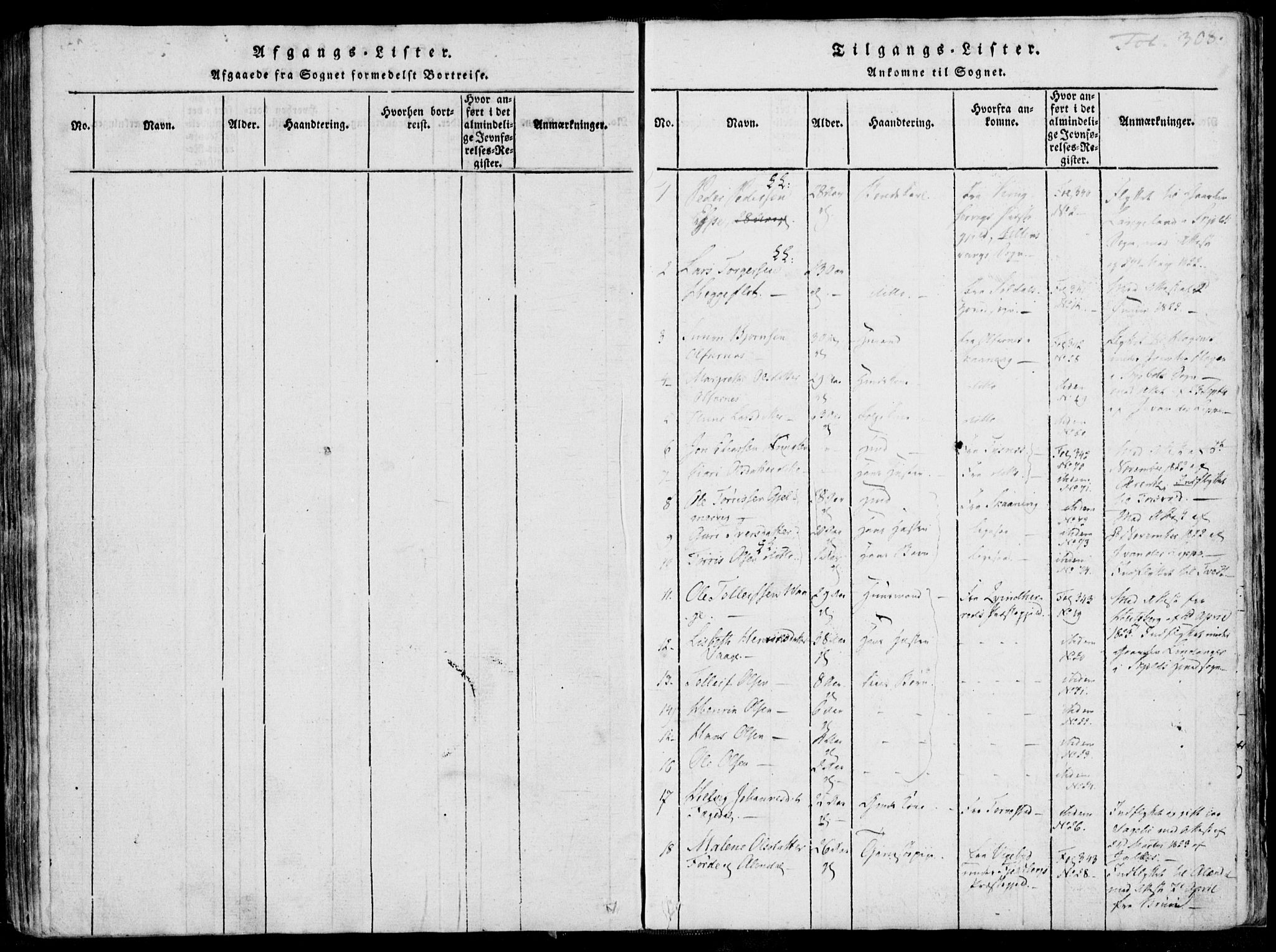 Skjold sokneprestkontor, SAST/A-101847/H/Ha/Haa/L0003: Parish register (official) no. A 3, 1815-1835, p. 308
