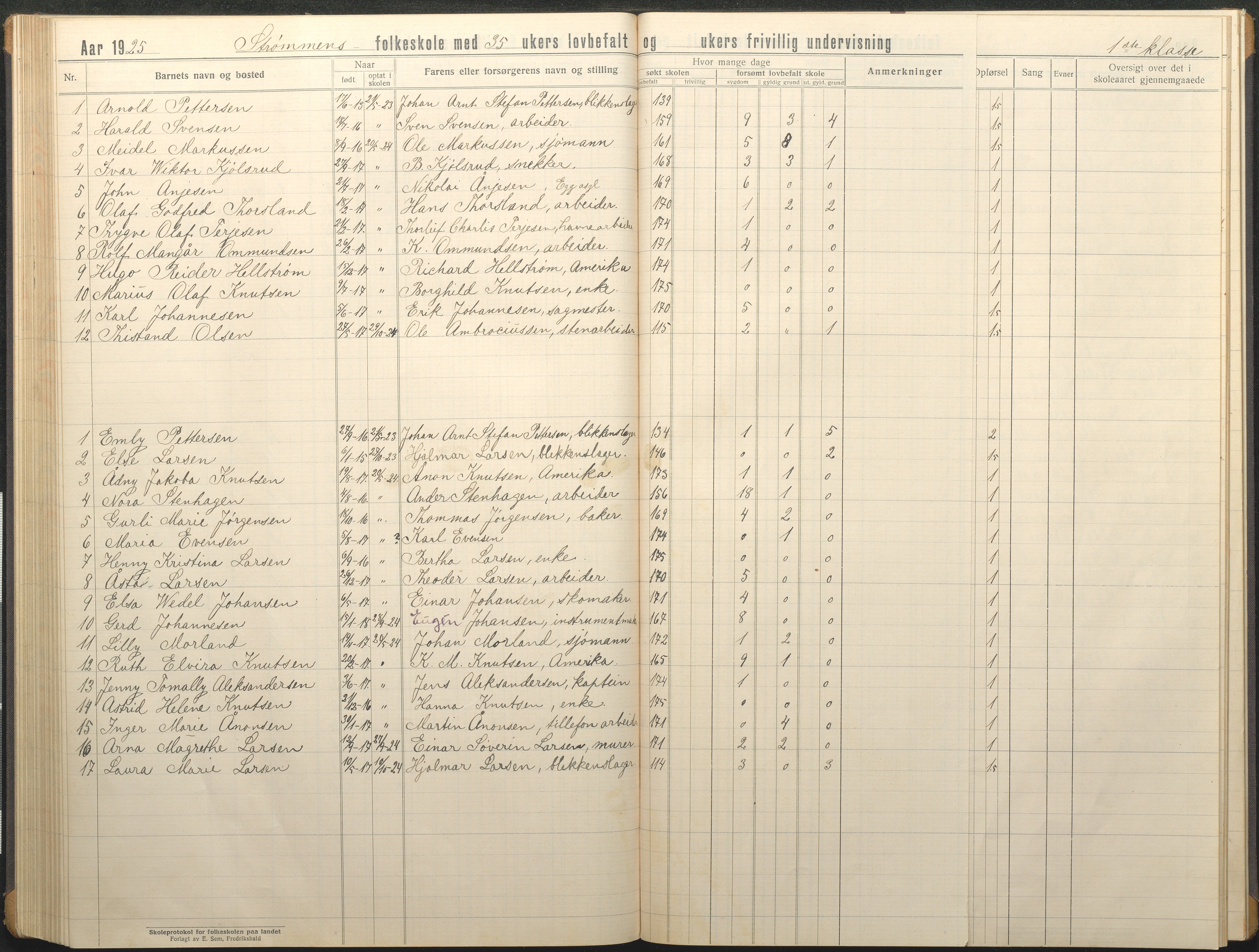 Øyestad kommune frem til 1979, AAKS/KA0920-PK/06/06G/L0012: Skoleprotokoll, 1919-1926