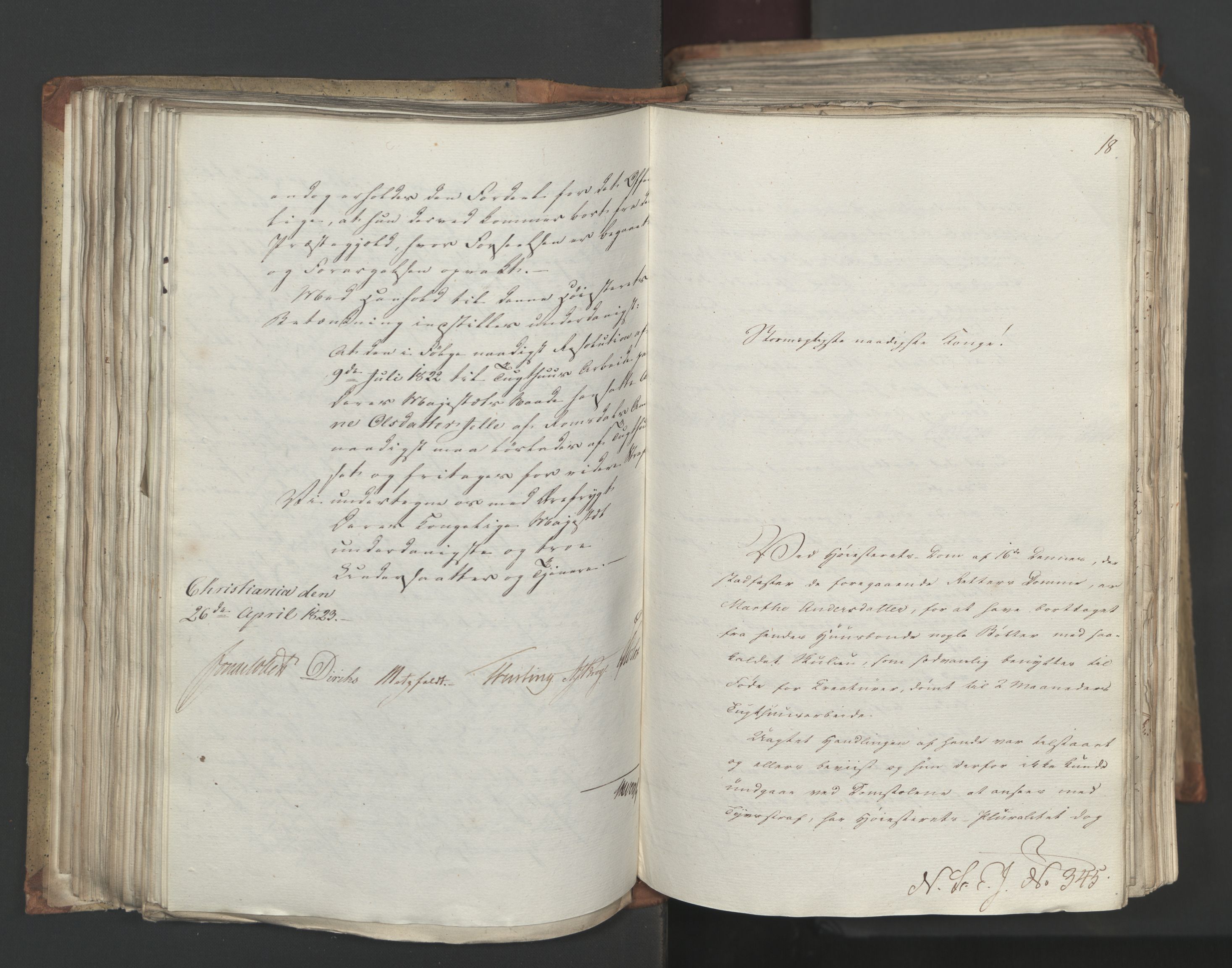 Statsrådsavdelingen i Stockholm, AV/RA-S-1003/D/Da/L0034: Regjeringsinnstillinger nr. 275-540, 1823, p. 192