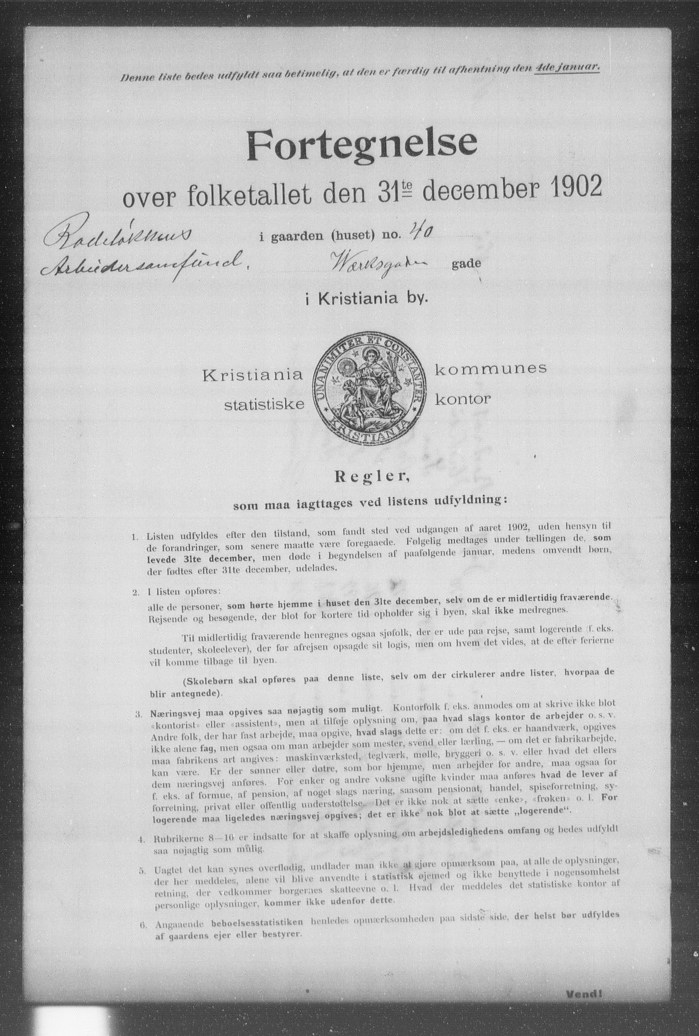 OBA, Municipal Census 1902 for Kristiania, 1902, p. 23114