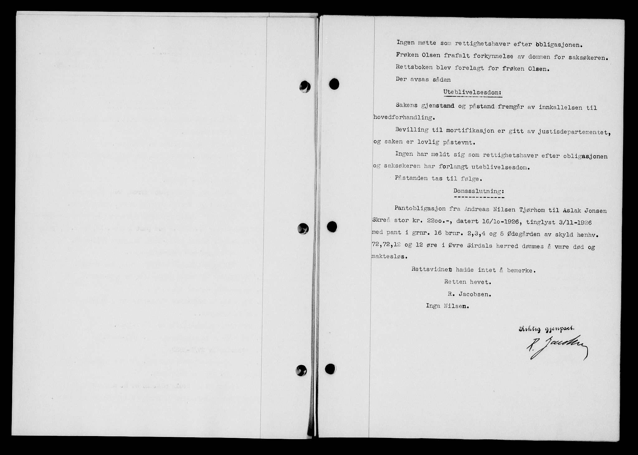 Flekkefjord sorenskriveri, AV/SAK-1221-0001/G/Gb/Gba/L0051: Mortgage book no. 47, 1934-1935, Deed date: 03.04.1934