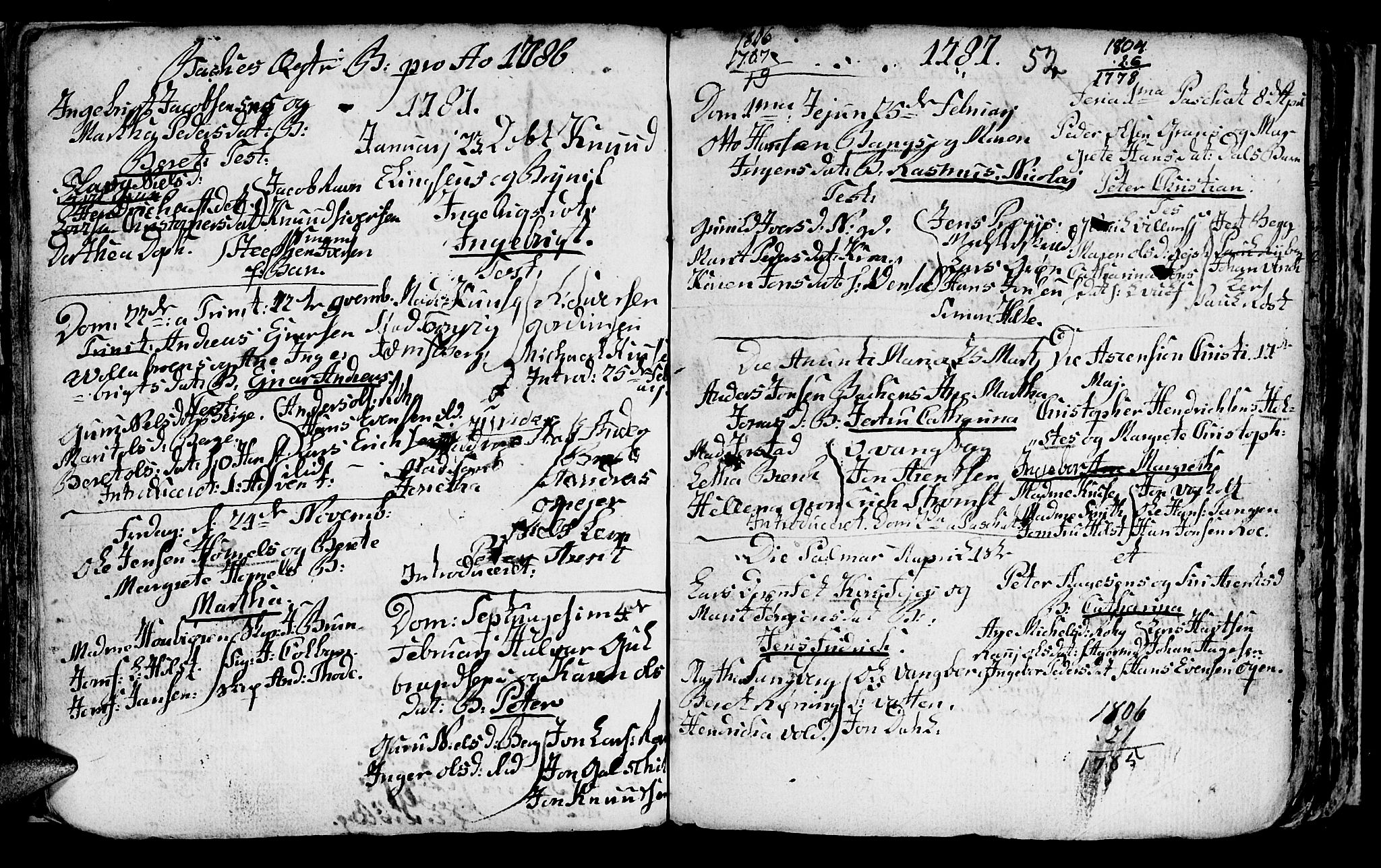 Ministerialprotokoller, klokkerbøker og fødselsregistre - Sør-Trøndelag, SAT/A-1456/604/L0218: Parish register (copy) no. 604C01, 1754-1819, p. 52