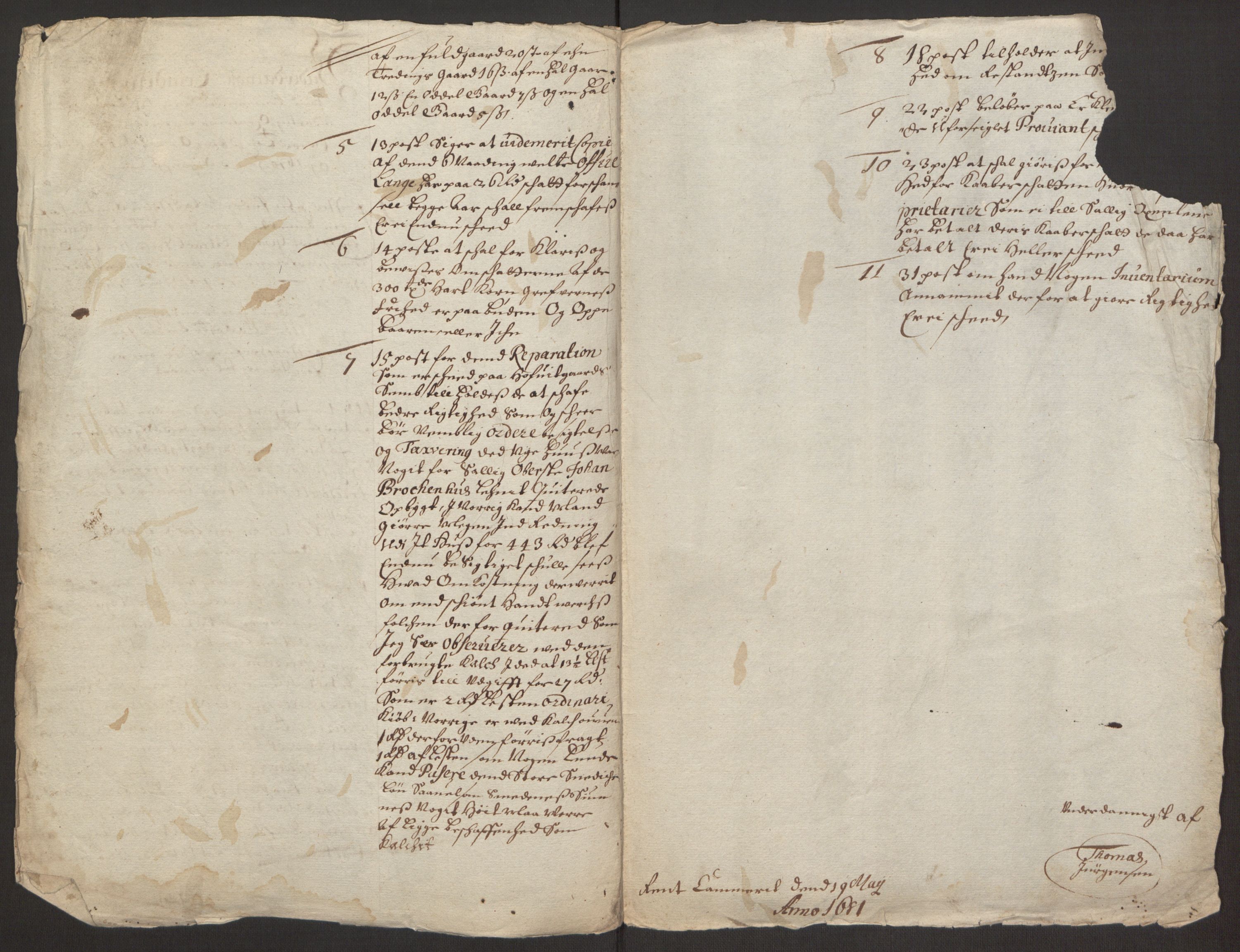 Rentekammeret inntil 1814, Reviderte regnskaper, Fogderegnskap, RA/EA-4092/R32/L1844: Fogderegnskap Jarlsberg grevskap, 1674-1675, p. 268