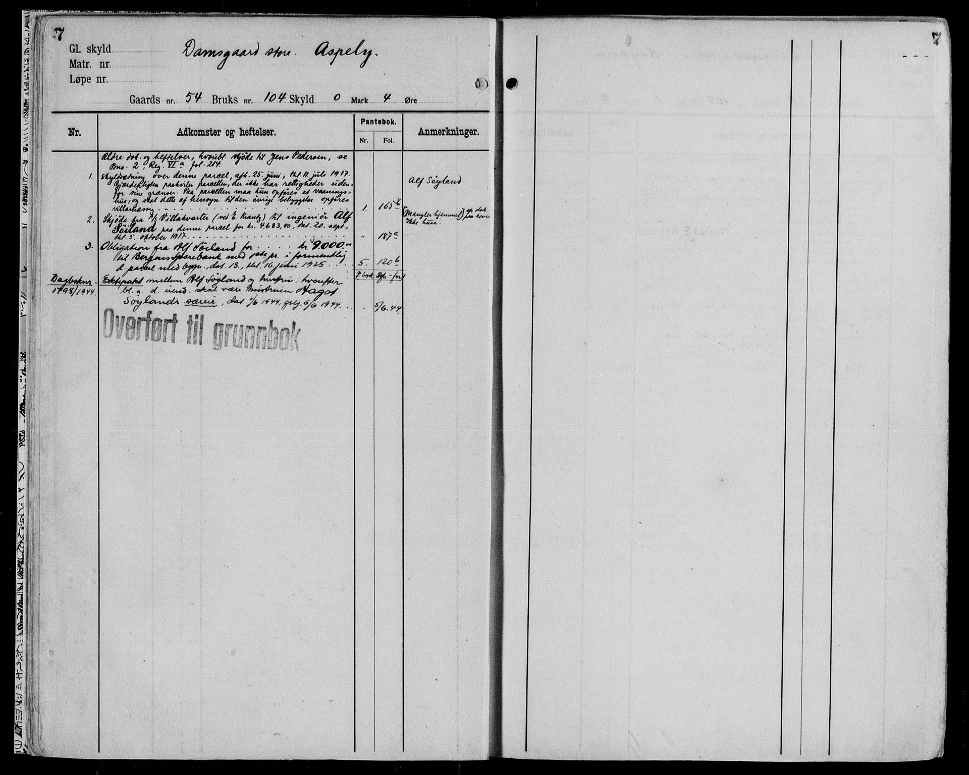 Midhordland sorenskriveri, AV/SAB-A-3001/1/G/Ga/Gab/L0115: Mortgage register no. II.A.b.115, p. 7