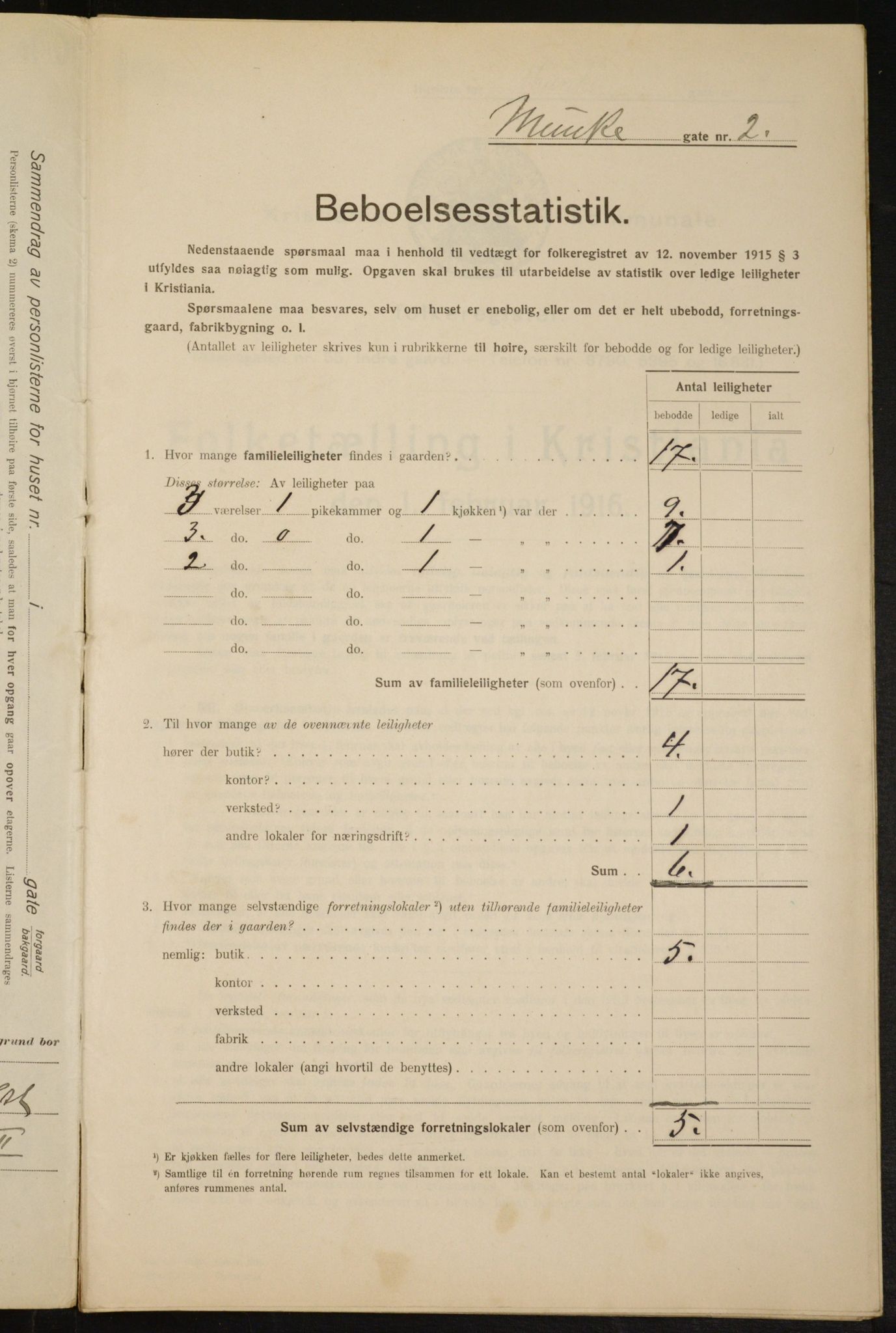 OBA, Municipal Census 1916 for Kristiania, 1916, p. 69628