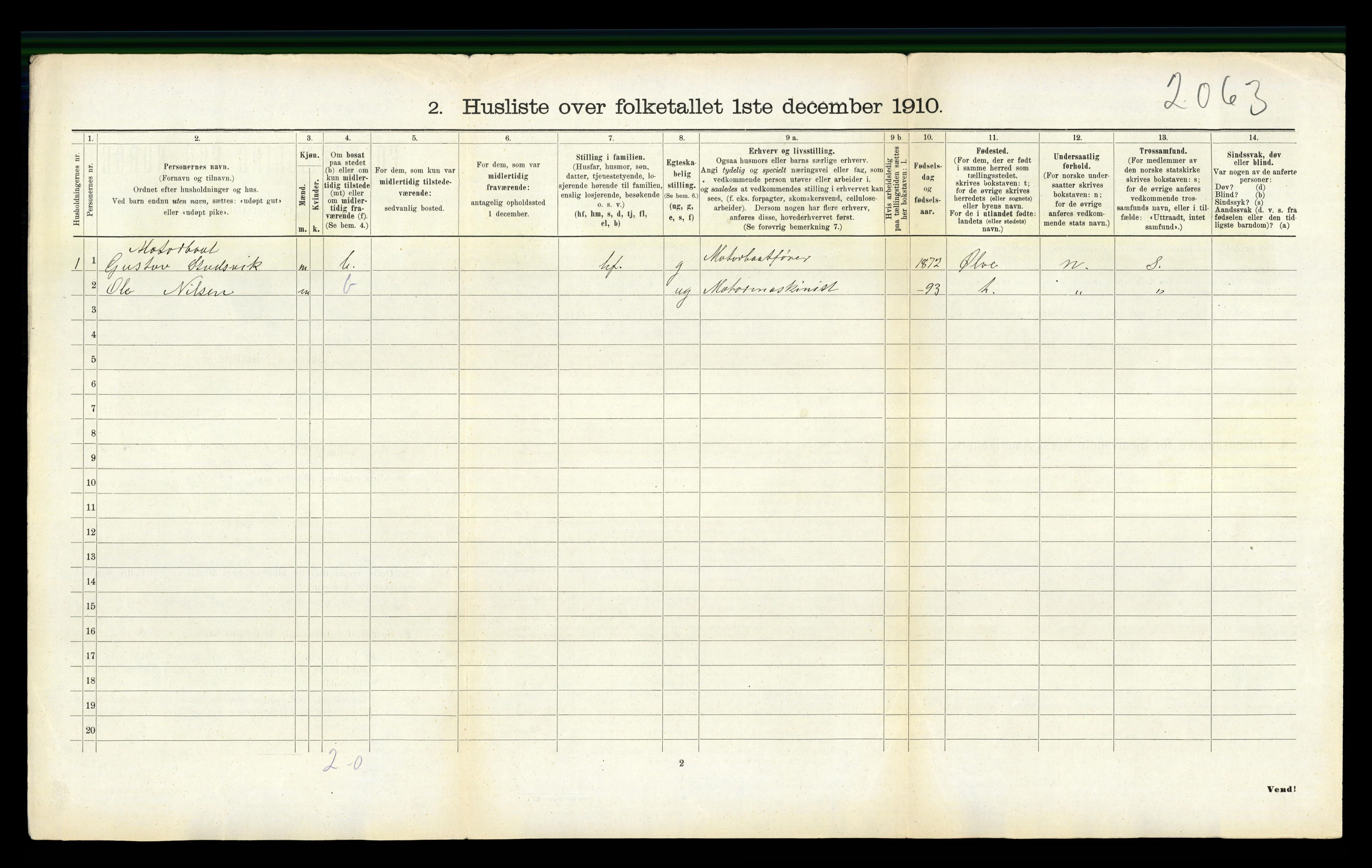 RA, 1910 census for Fjelberg, 1910, p. 1218