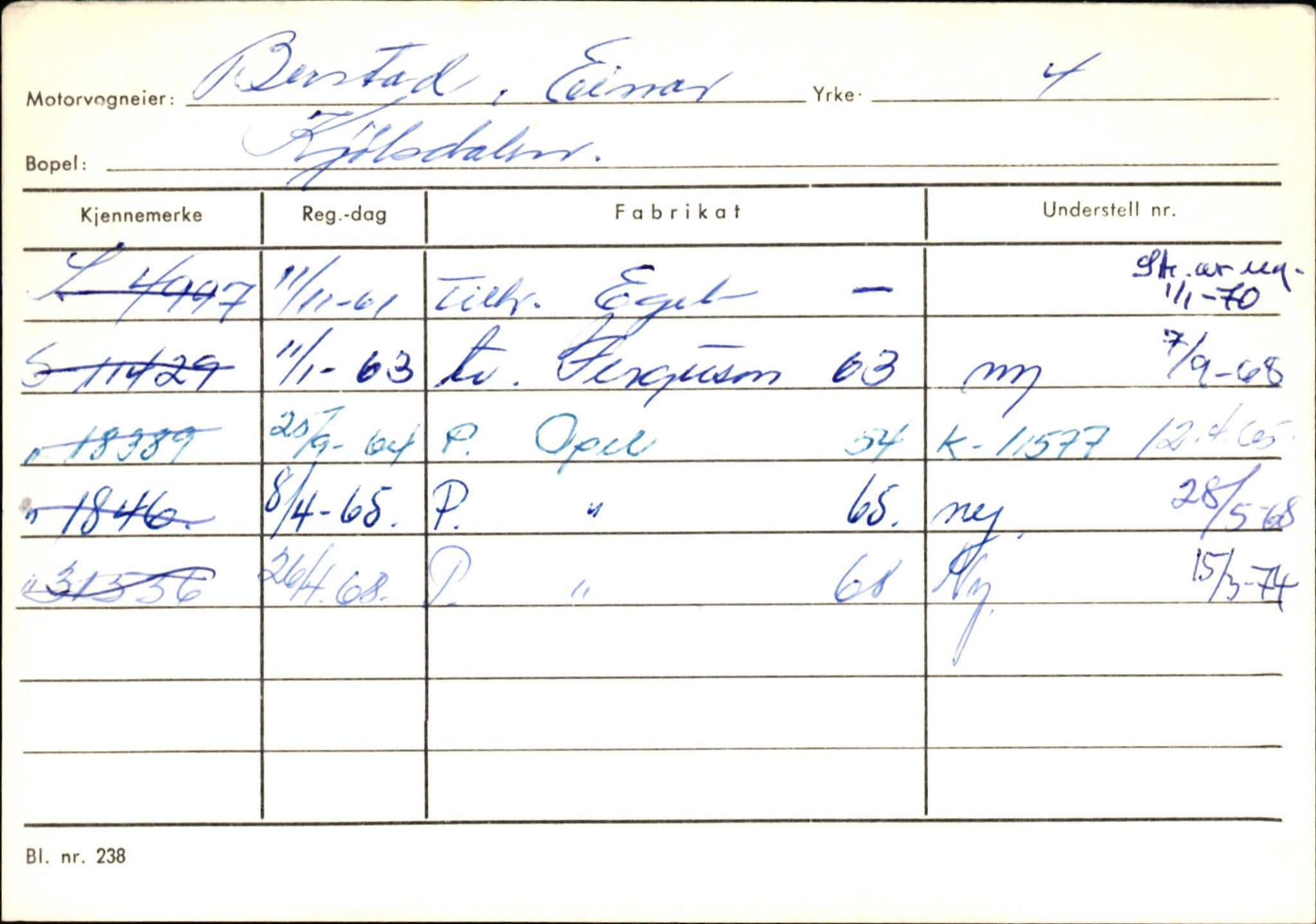 Statens vegvesen, Sogn og Fjordane vegkontor, AV/SAB-A-5301/4/F/L0129: Eigarregistrer Eid A-S, 1945-1975, p. 121