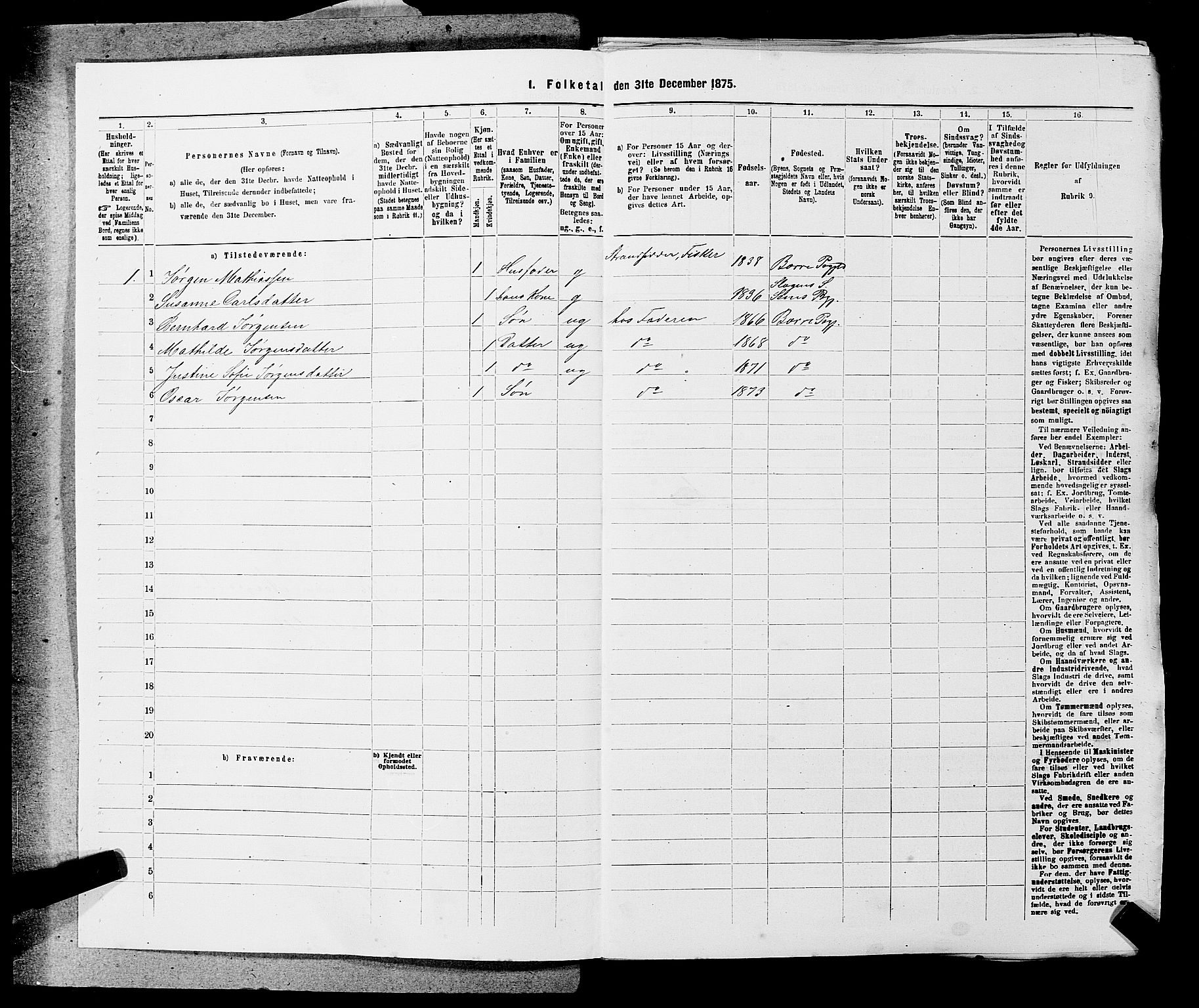 SAKO, 1875 census for 0717L Borre/Borre og Nykirke, 1875, p. 40