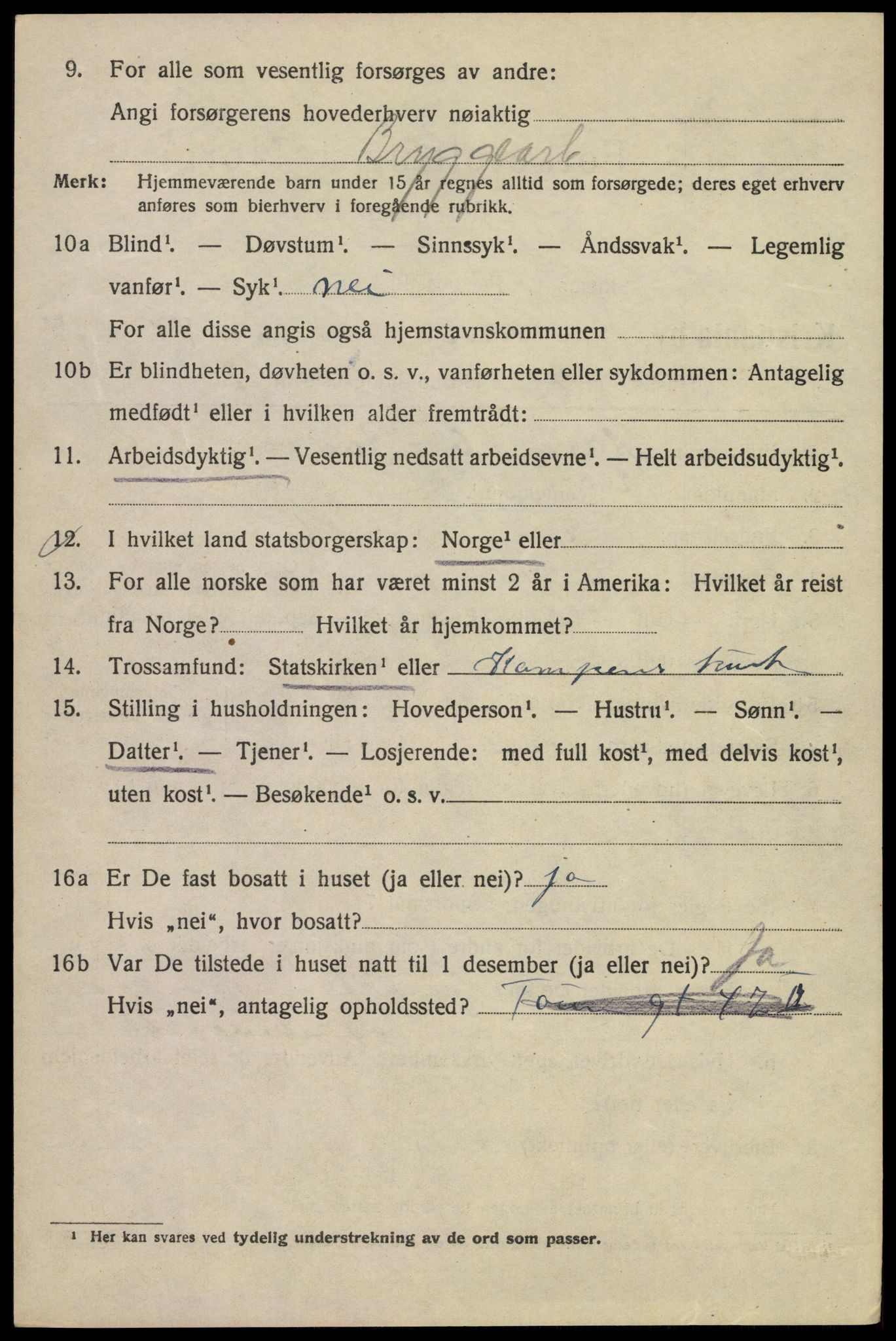 SAO, 1920 census for Kristiania, 1920, p. 609858